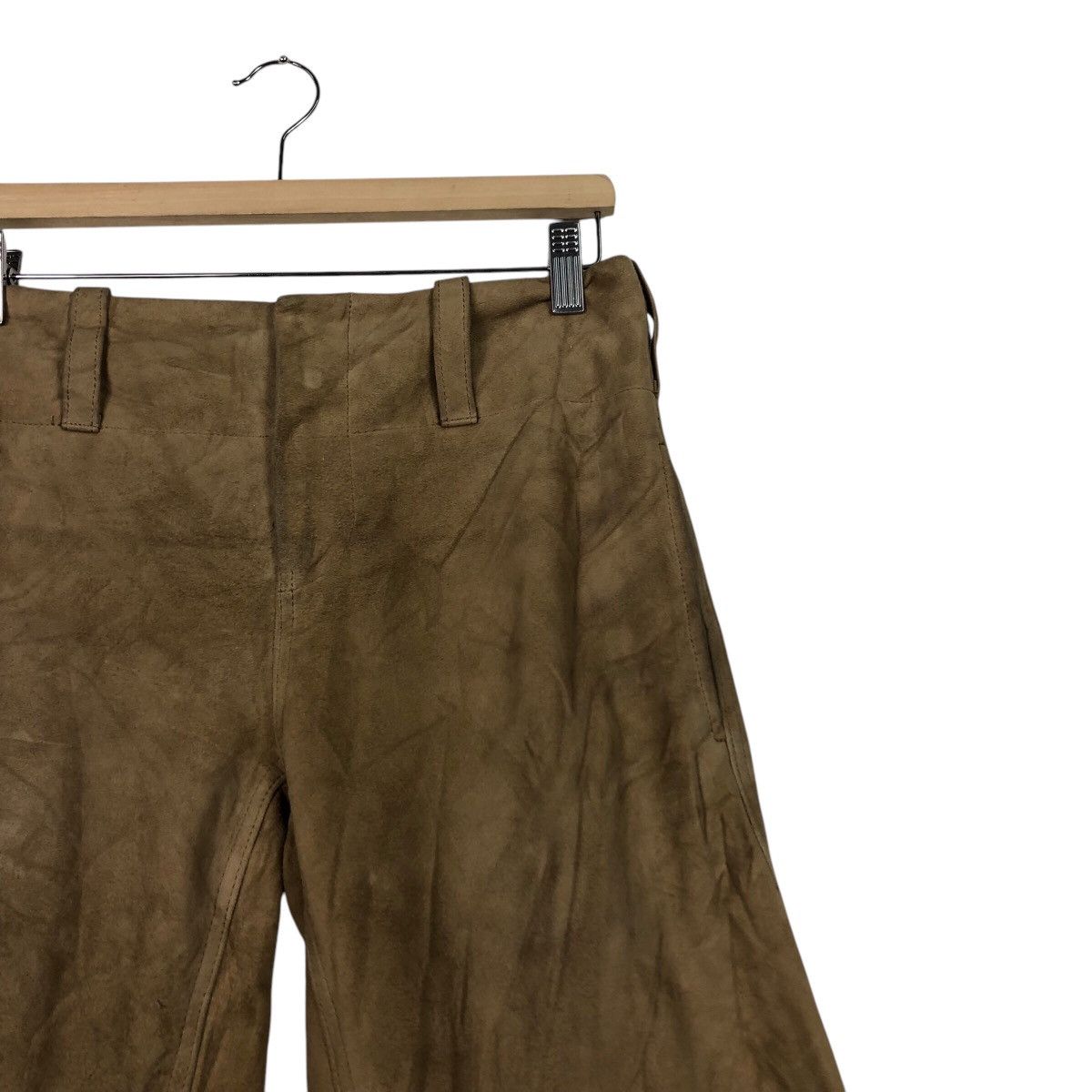Ralph Lauren Archival Ralph Lauren Suede Leather Wide Leg Pants Size US 30 / EU 46 - 7 Thumbnail