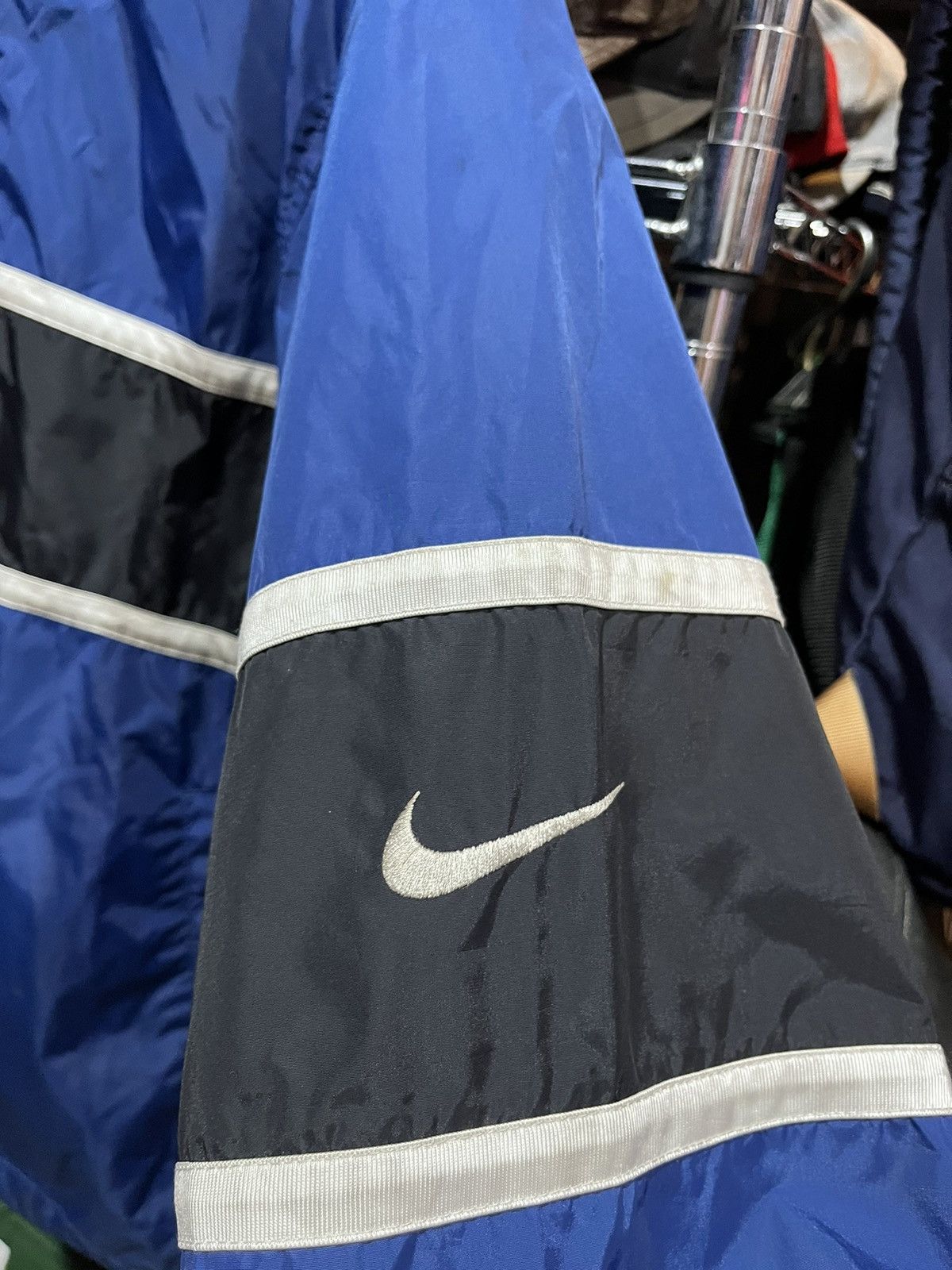 Nike × Vintage Nike Swoosh Half Zip Hoodie Jacket 90s Size US XL / EU 56 / 4 - 3 Thumbnail