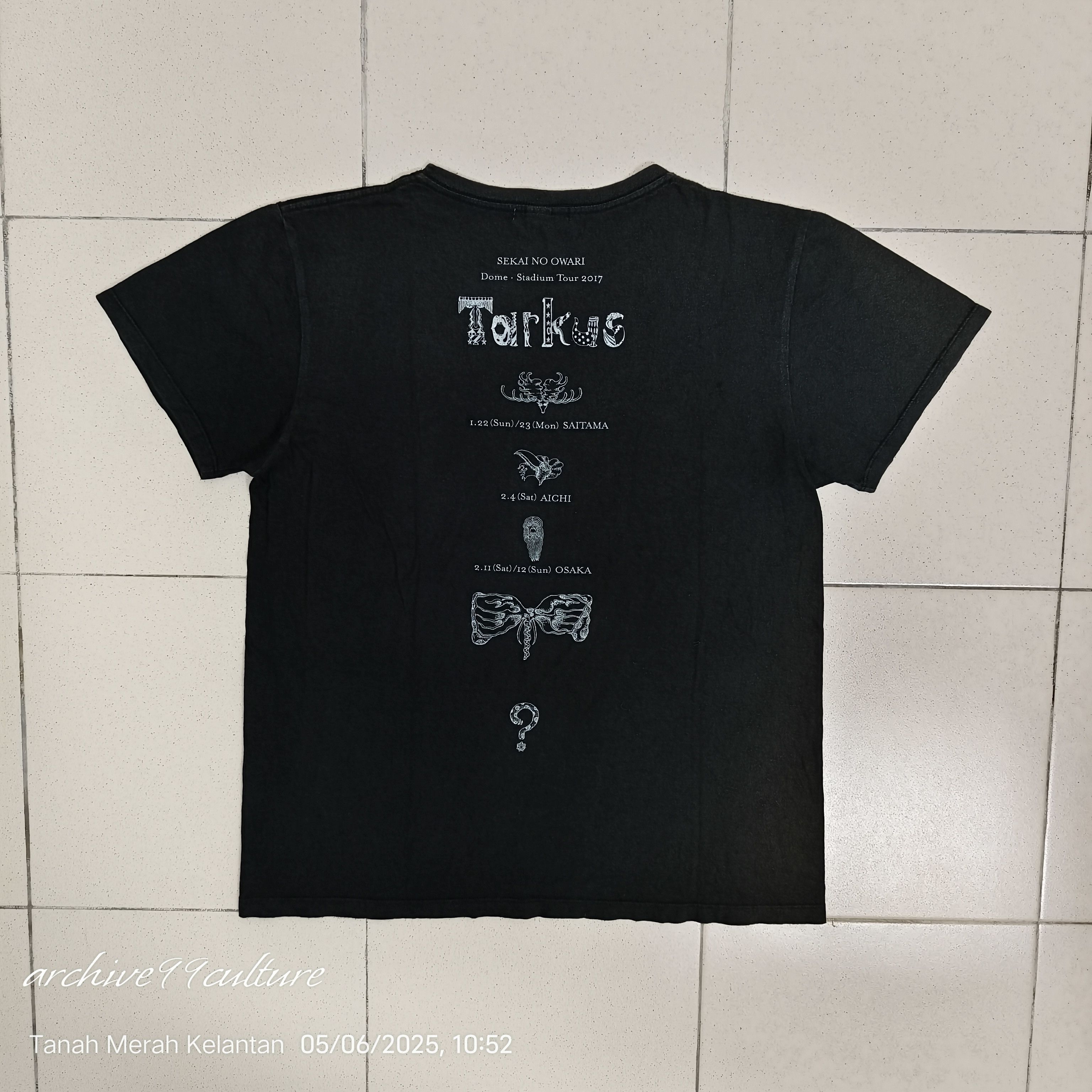 Band Tees × Japanese Brand SEKAI NO OWARI Dome Stadium Tour 2017 "Tarkus" Tour Shirt Size US M / EU 48-50 / 2 - 2 Thumbnail