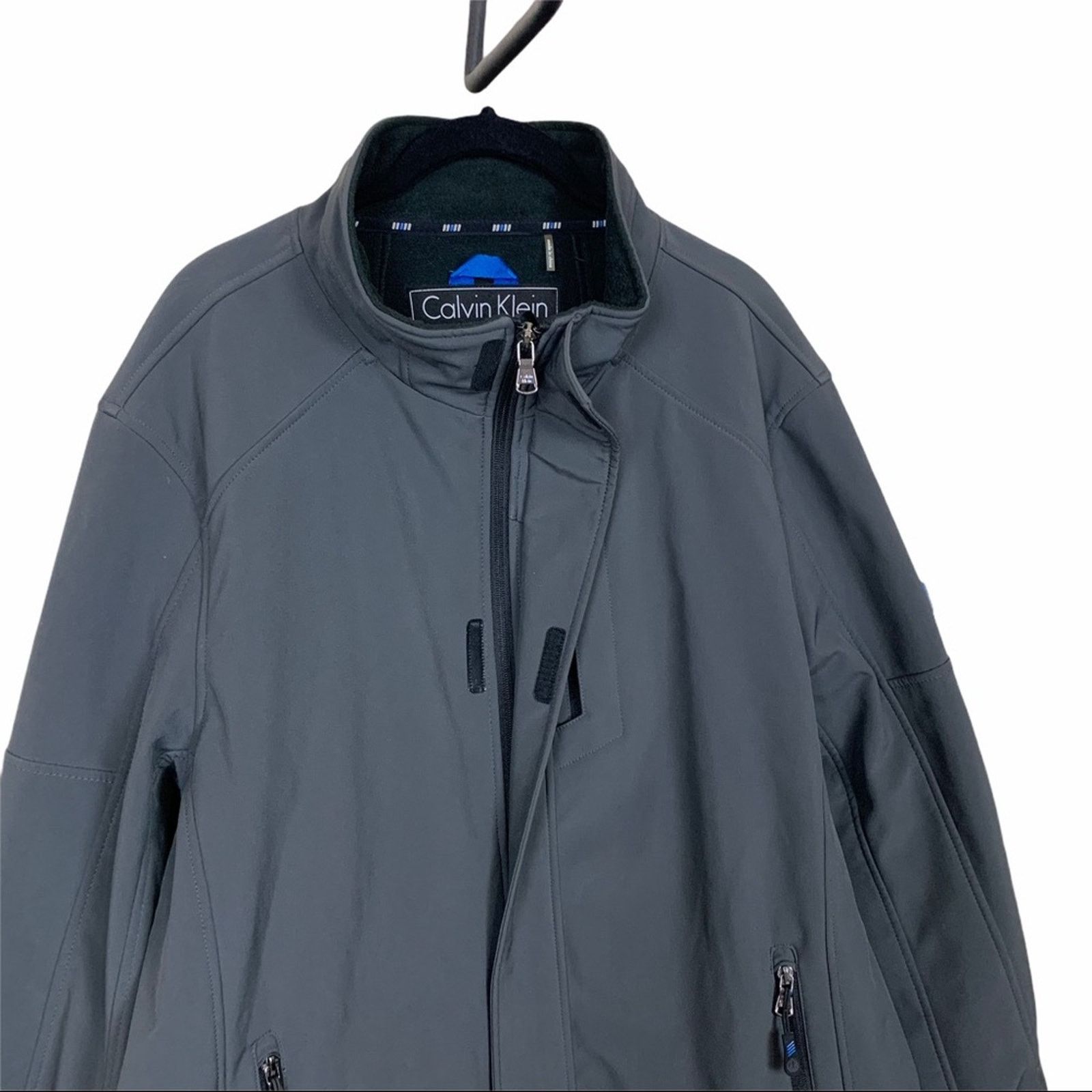 Calvin Klein Calvin Klein Soft Shell Jacket Slate Gray Size L Size US L / EU 52-54 / 3 - 3 Thumbnail
