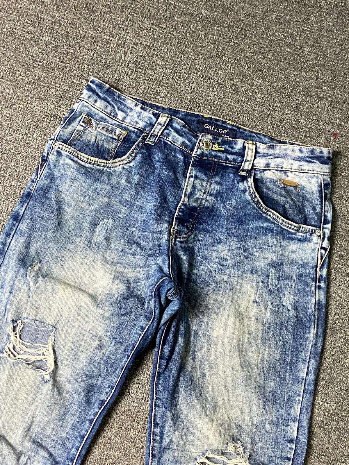 Japanese Brand × Seditionaries × Vintage GALLOP Brand Distressed Acid Wash Denim Jeans (132) Size US 32 / EU 48 - 8 Thumbnail