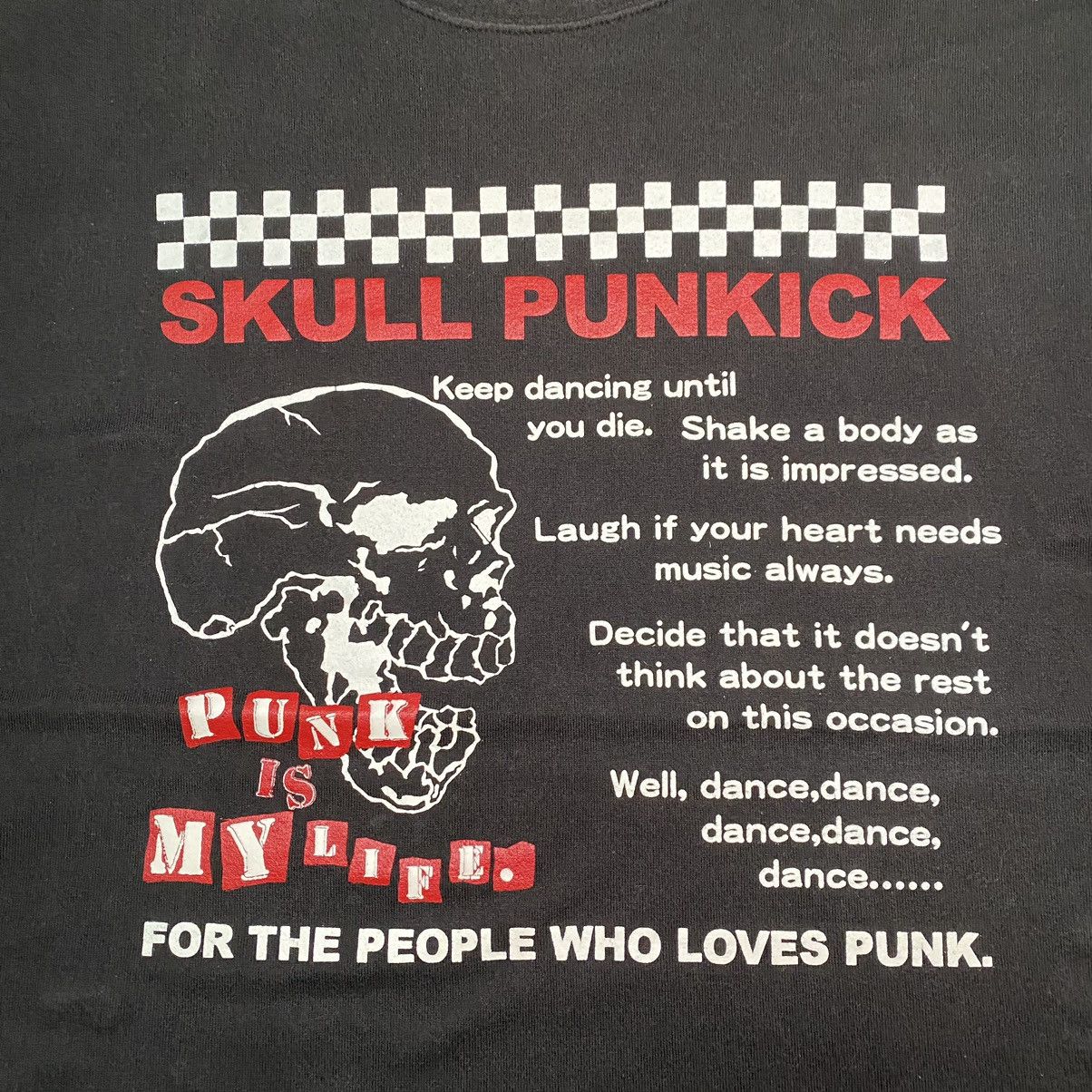 Vintage Vintage Skull Punkick Punk T Shirt Size US L / EU 52-54 / 3 - 5 Thumbnail