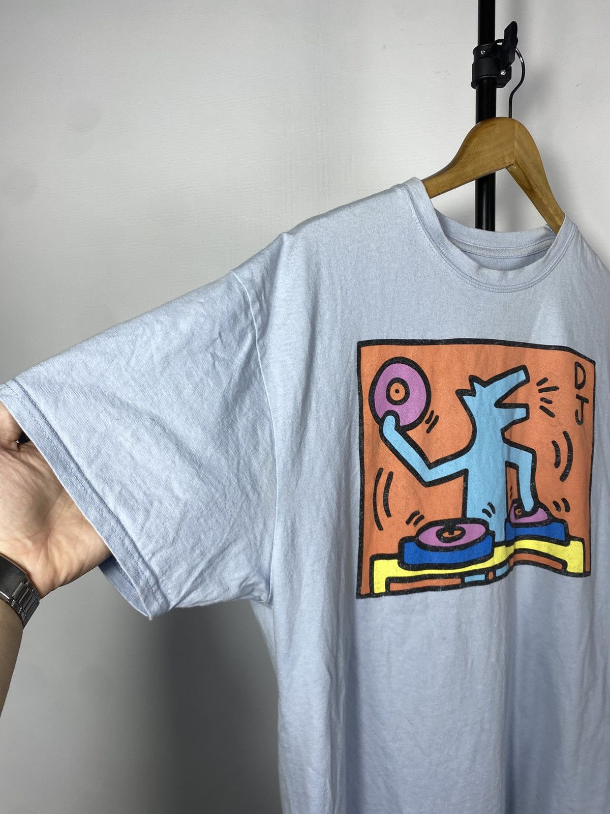 Keith Haring × Vintage 00s BIG Logo Art Keith Haring Y2K t-shirt Size US M / EU 48-50 / 2 - 4 Thumbnail