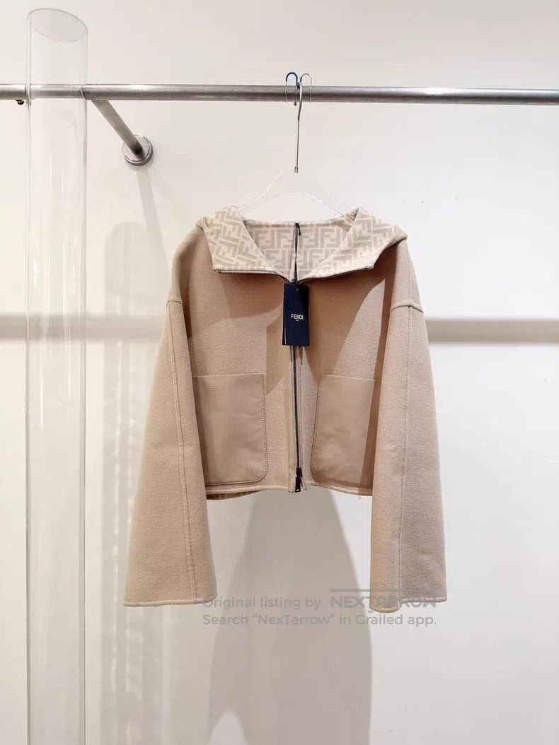 Fendi Full Logo Overcoat