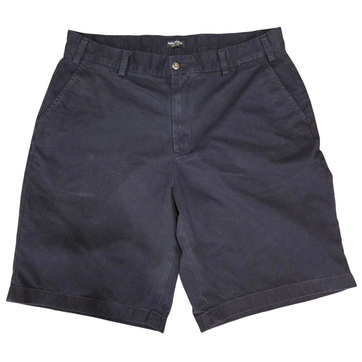 Nautica Nautica Men's Navy Blue Bermuda Shorts - Size 38 Size US 38 / EU 54 - 1 Thumbnail
