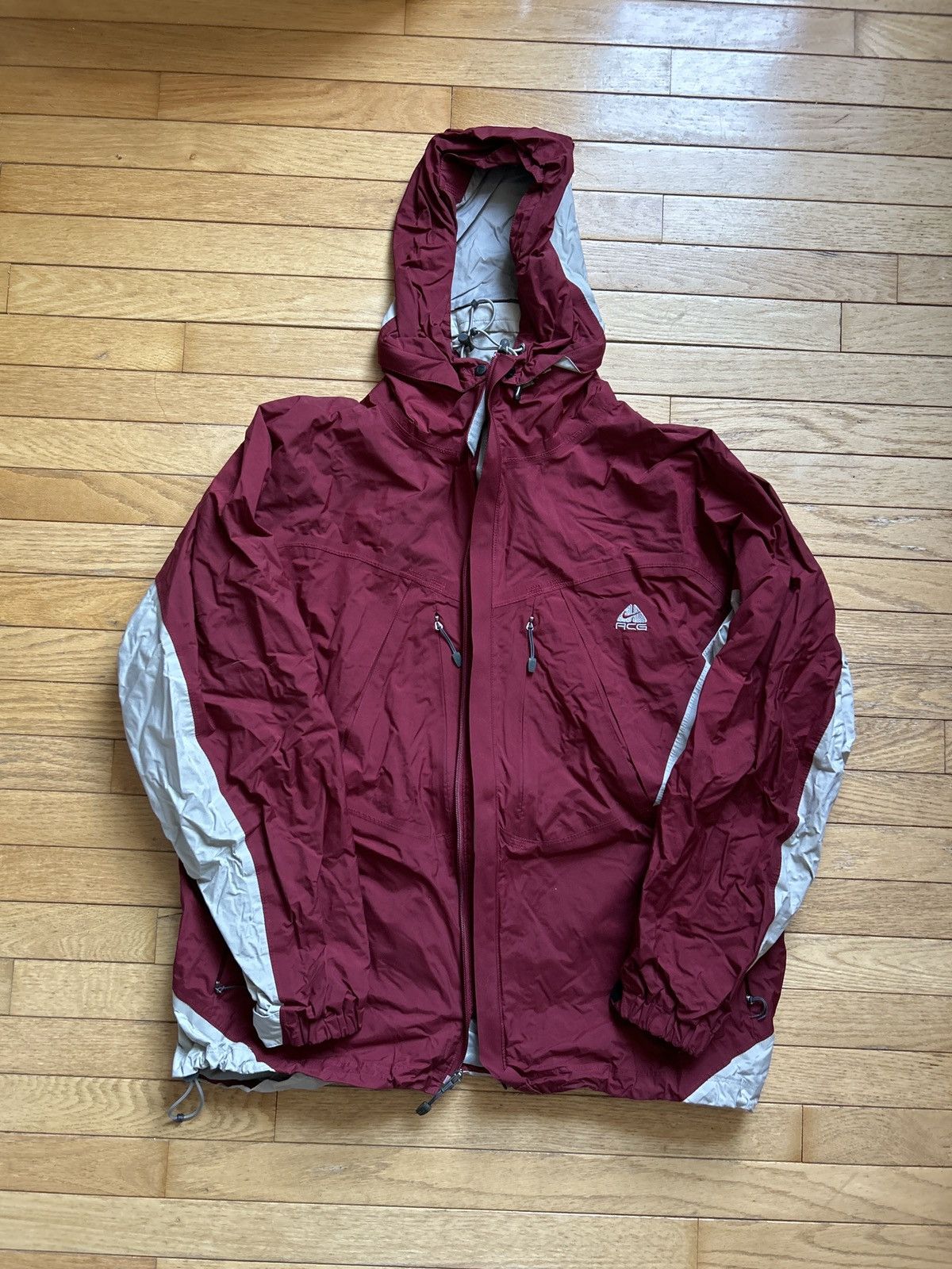 Image of Nike Acg Vintage Windbreaker in Maroon, Men's (Size XL)