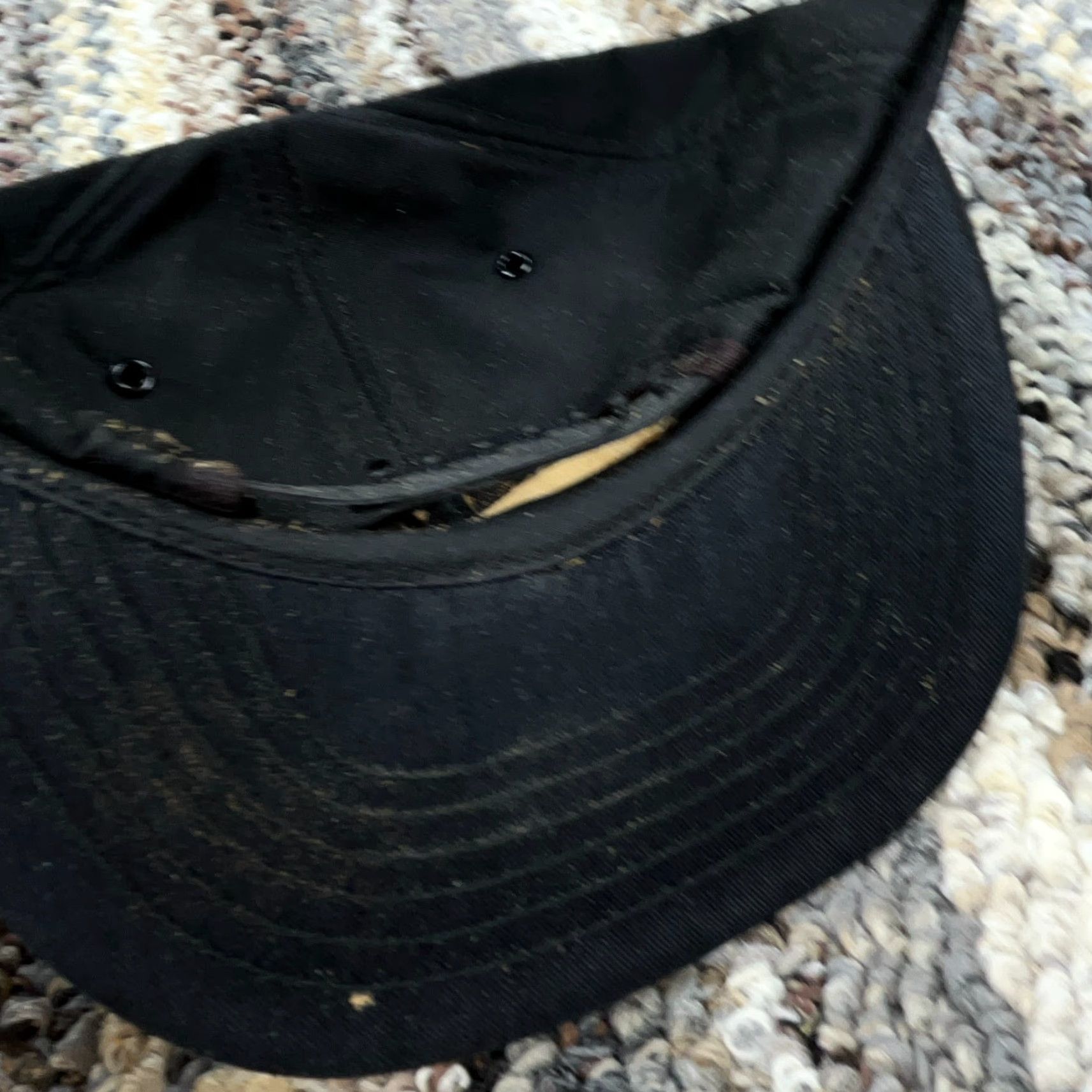 Vintage VINTAGE Farming Trucker Hat Cap Snap Back Black Seed Patch 80s 90s USA Made L Mens Adjustable Twill Hat Size ONE SIZE - 5 Thumbnail
