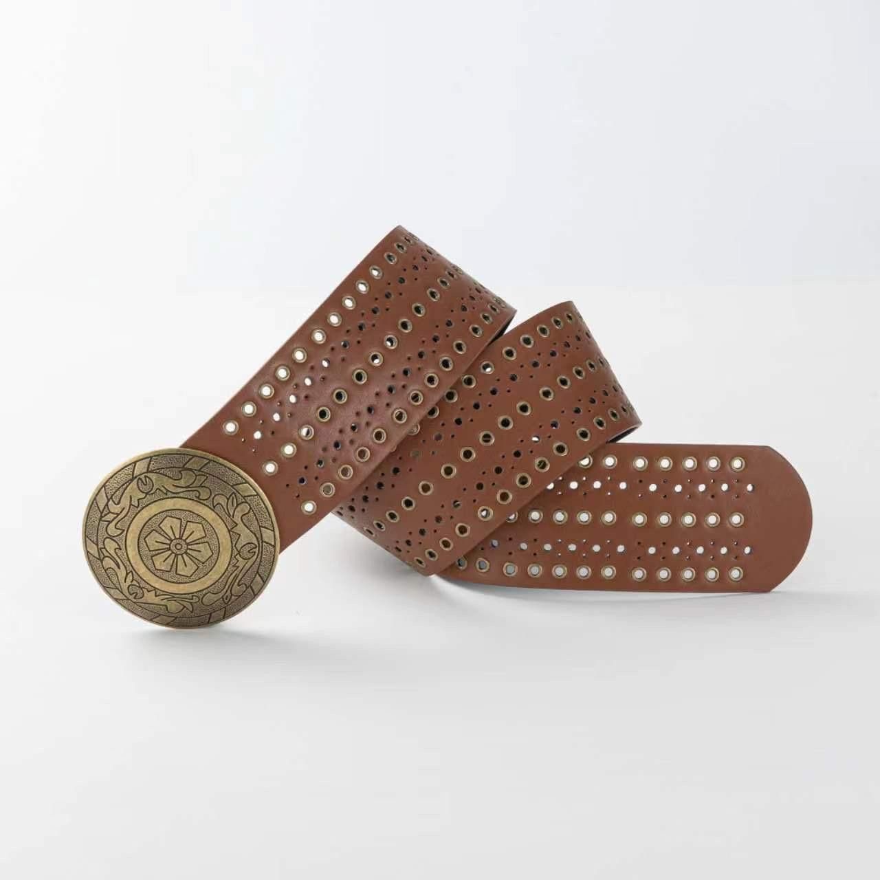 Other Y2K Chunky Oversized Buckle Boho Belt OS Size ONE SIZE - 7 Thumbnail
