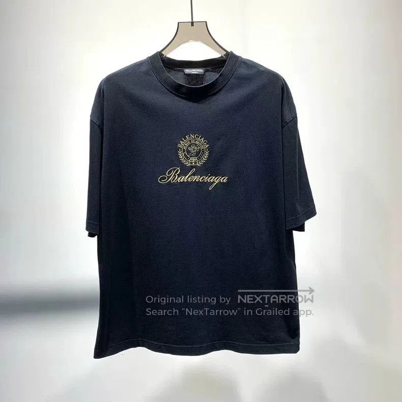 Balenciaga Balenciaga New Logo Print Short Sleeve T-shirt. Size US M / EU 48-50 / 2 - 1 Thumbnail