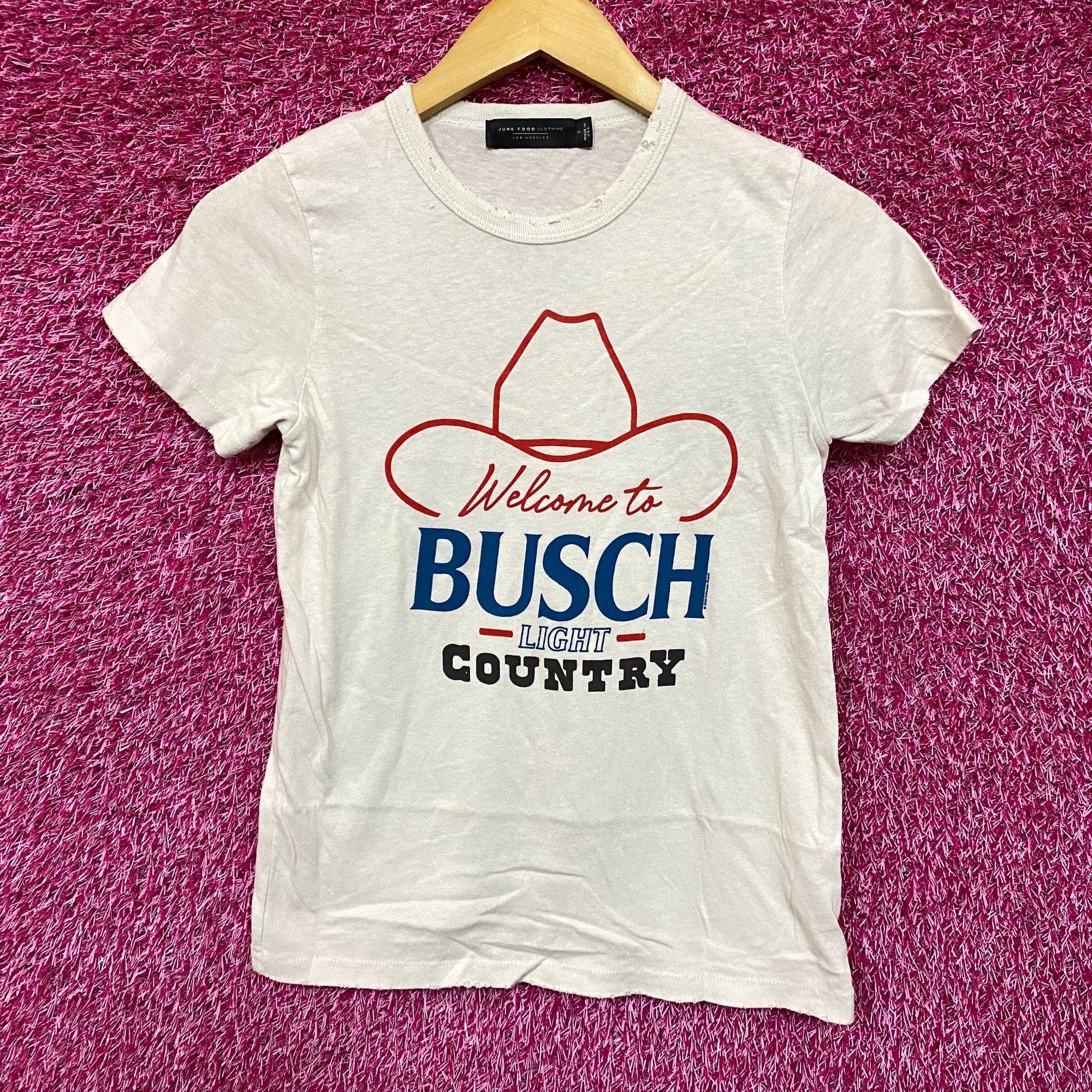 Junk Food Welcome To Busch Light Country Vintage Style T-Shirt Small Size US S / EU 44-46 / 1 - 1 Thumbnail