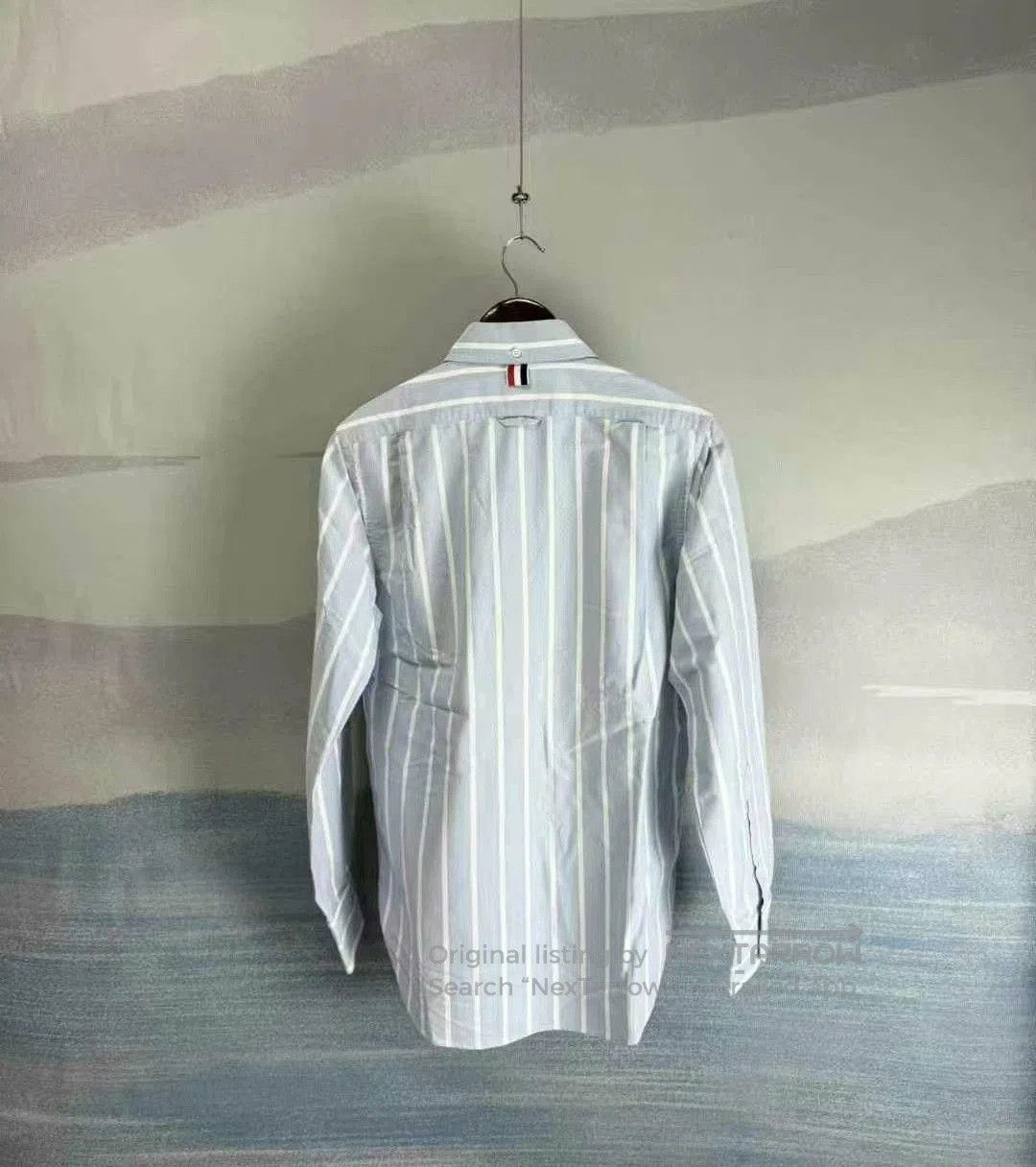 Thom Browne thom browne blue and white striped shirt. Size US M / EU 48-50 / 2 - 4 Thumbnail