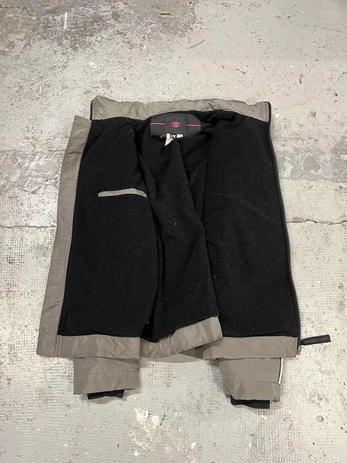 Versace 2000s Versace Grey Multi Zips Bomber Jacket Size US M / EU 48-50 / 2 - 9 Thumbnail