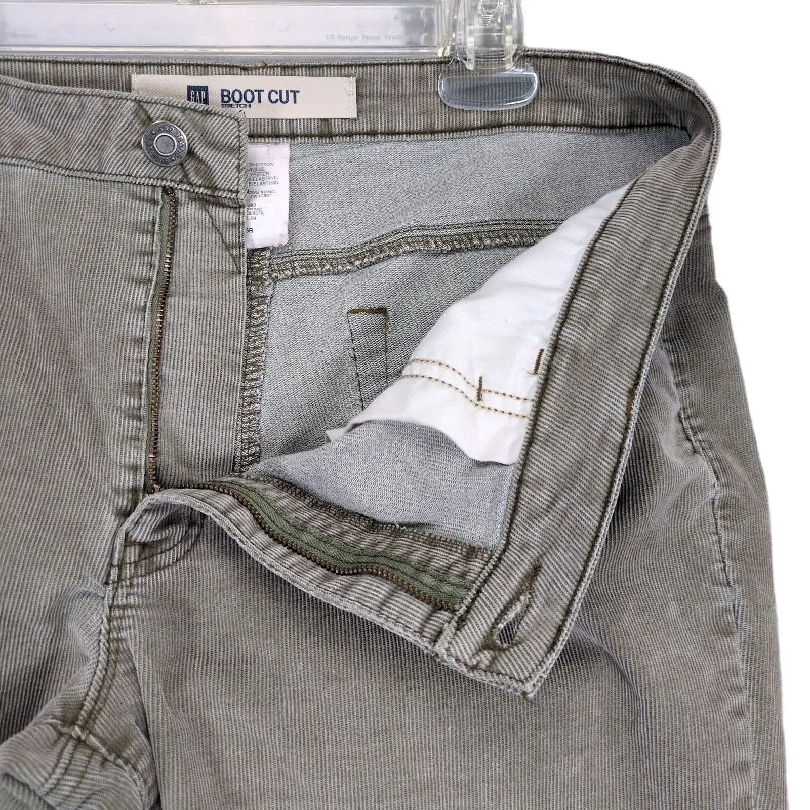 Gap Vtg Y2K GAP Women's 16 Taupe Bootcut Stretch Corduroy Pants Size 38" / US 16 / IT 52 - 3 Thumbnail