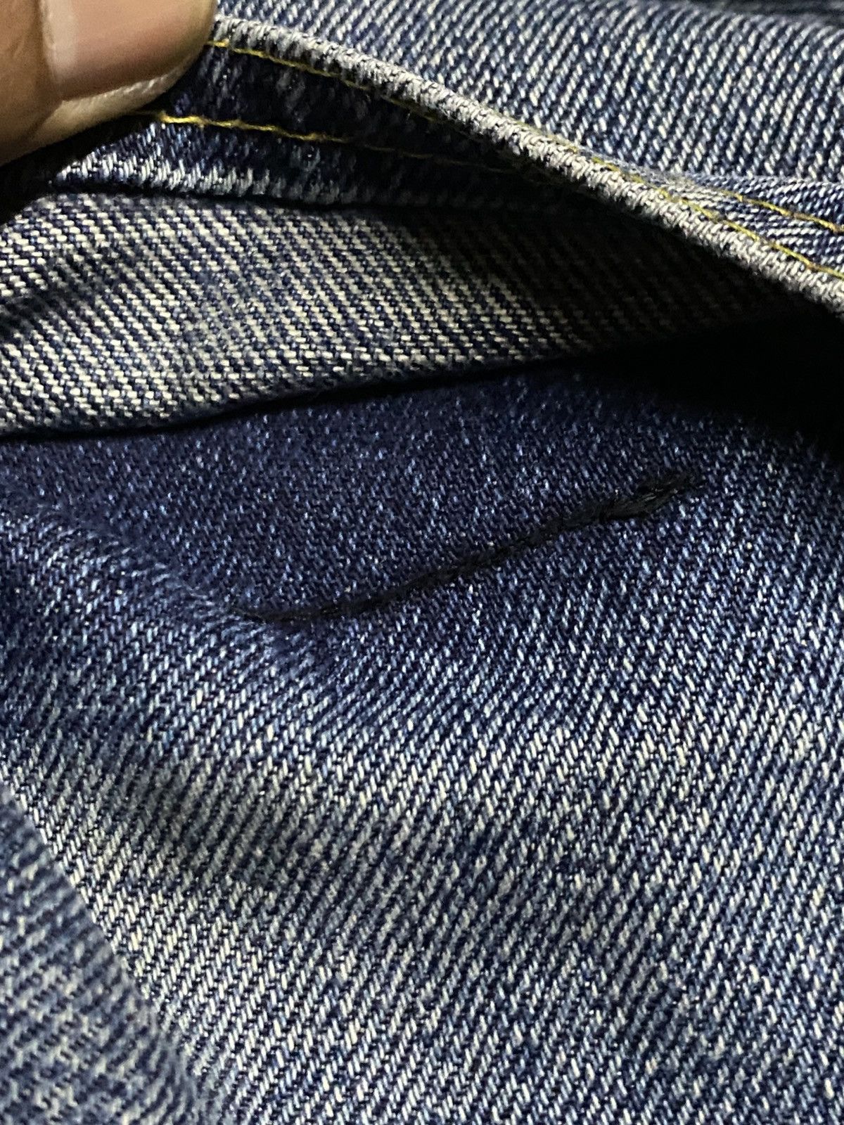 Denime Vintage Denime Selvedge Mud Wash Distressed Loose Jeans Size US 30 / EU 46 - 17 Thumbnail