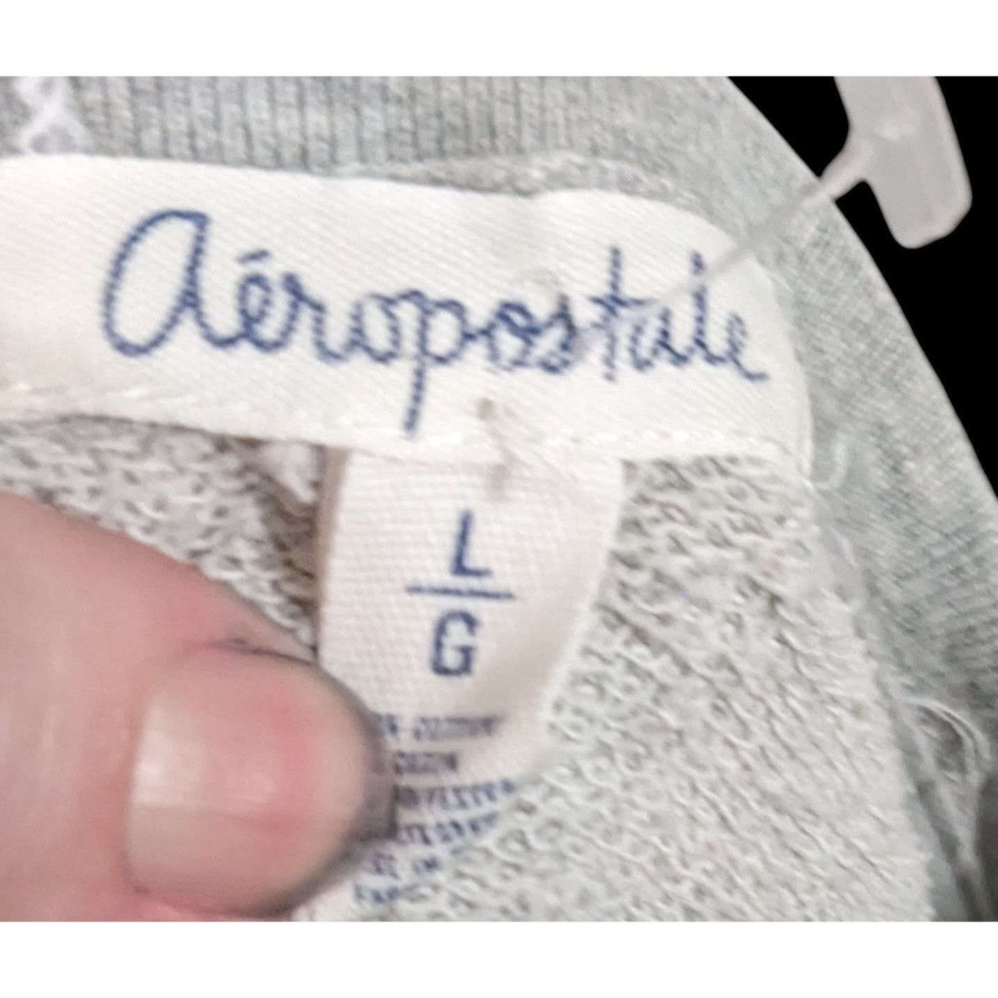 Aeropostale Aeropostale Y2K Grey And Blue Floral Sweatshirt Size L / US 10 / IT 46 - 4 Thumbnail