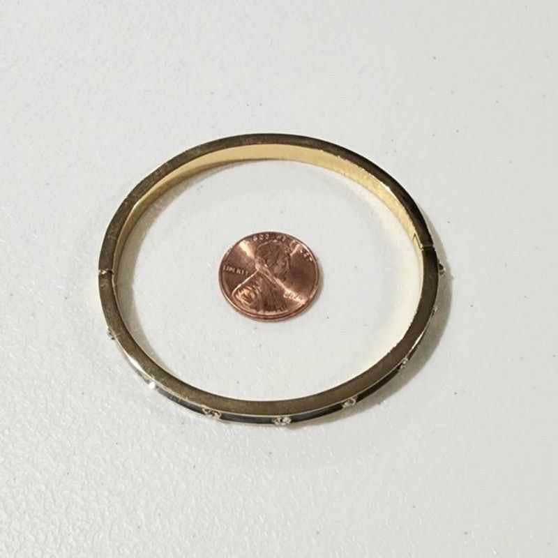 Kate Spade Kate Spade NY Set In Stone Crystal Enamel Bangle Bracelet Size ONE SIZE - 2 Thumbnail