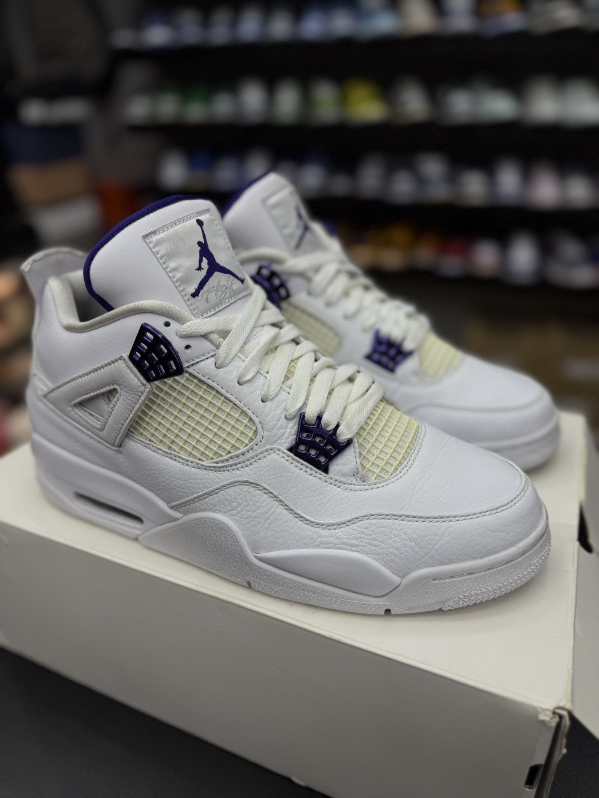 Jordan Brand Jordan 4 Metallic Purple Size 12 (CT8527-115) Size US 12 / EU 45 - 8 Thumbnail