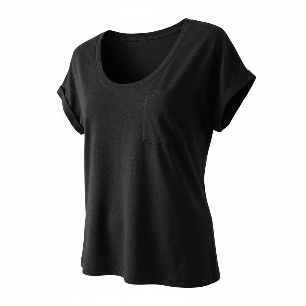 Lou & Grey Lou & Grey Black Supima Cotton Pocket Tee Women’s XS Size XS / US 0-2 / IT 36-38 - 1 Thumbnail