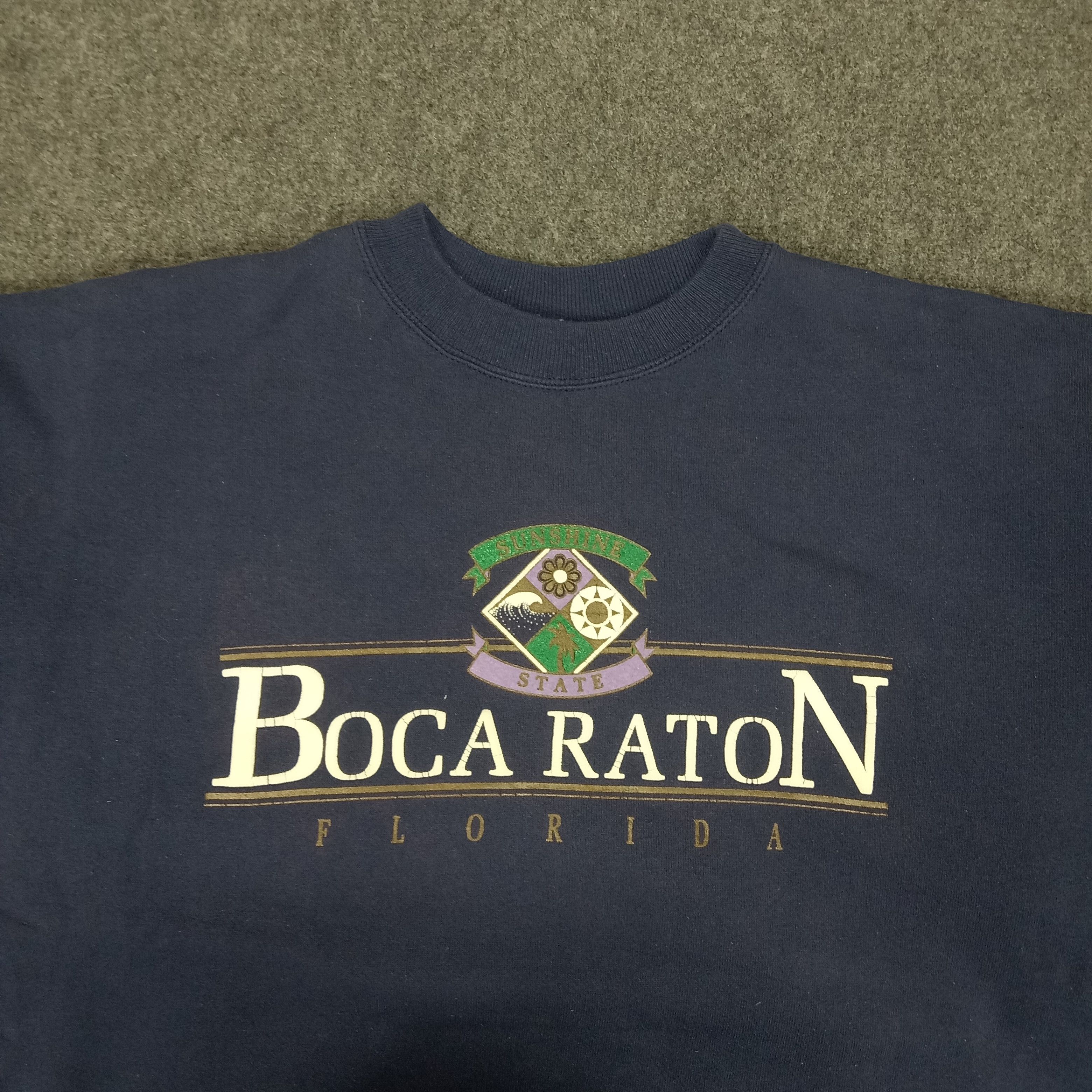 Vintage Boca Raton Florida American Country Sweatshirt Size US XL / EU 56 / 4 - 2 Thumbnail