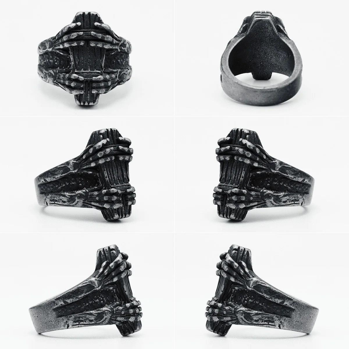 Jewelry Coffin Ghost Ring Streetwear Jewelry Fashion Gift Size ONE SIZE - 5 Thumbnail