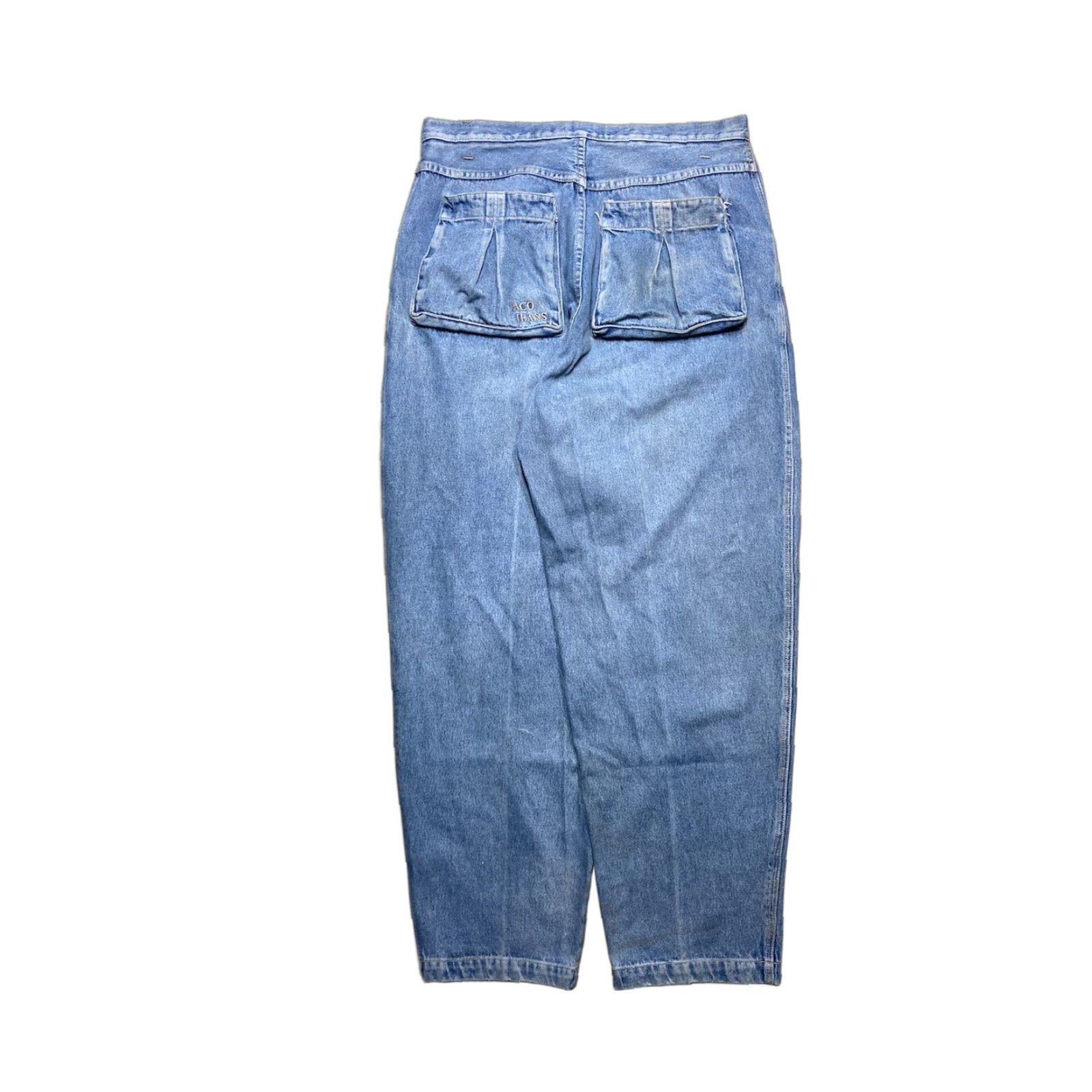 Vintage VINTAGE PACO Jeans Baggy JNCO Style 36x33 Men Blue 90s Skater Huge Pockets Size US 36 / EU 52 - 1 Thumbnail