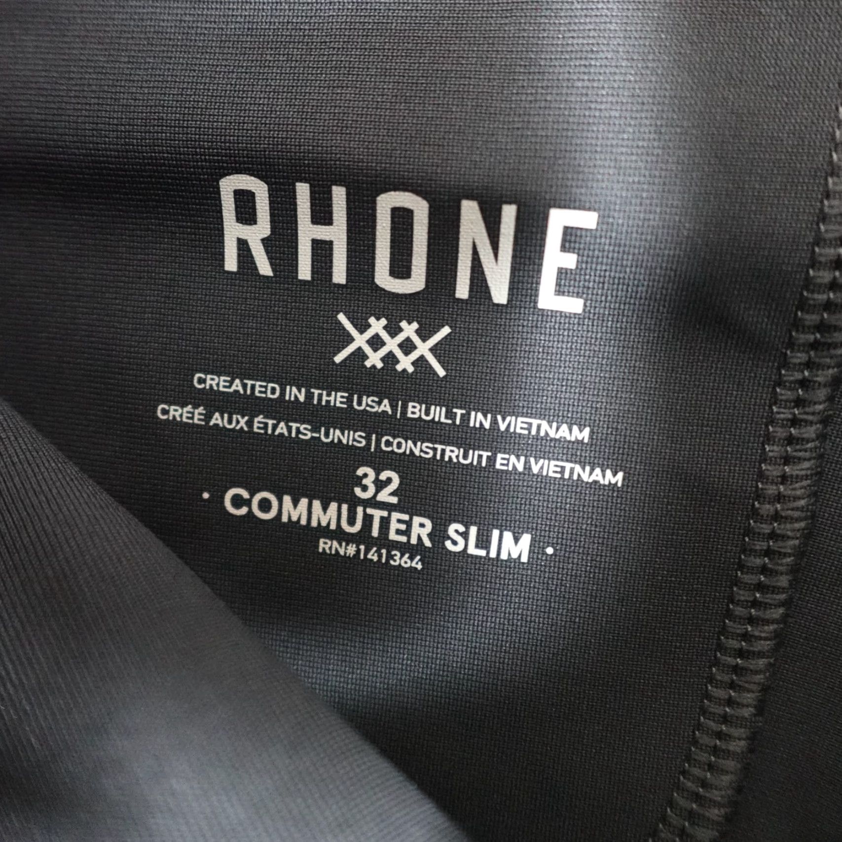 Rhone Rhone Slim Fit 31 x 29 Blue Chino Pants Men's Regular Inseam 29 Iron 100036 Size US 31 - 2 Thumbnail