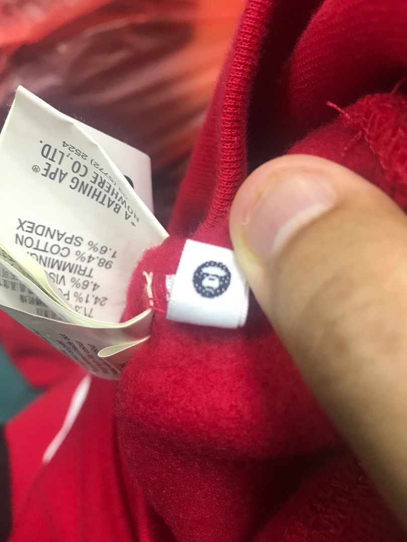 Aape × Bape AAPE Red Crewneck Sweatshirt Size US S / EU 44-46 / 1 - 8 Thumbnail