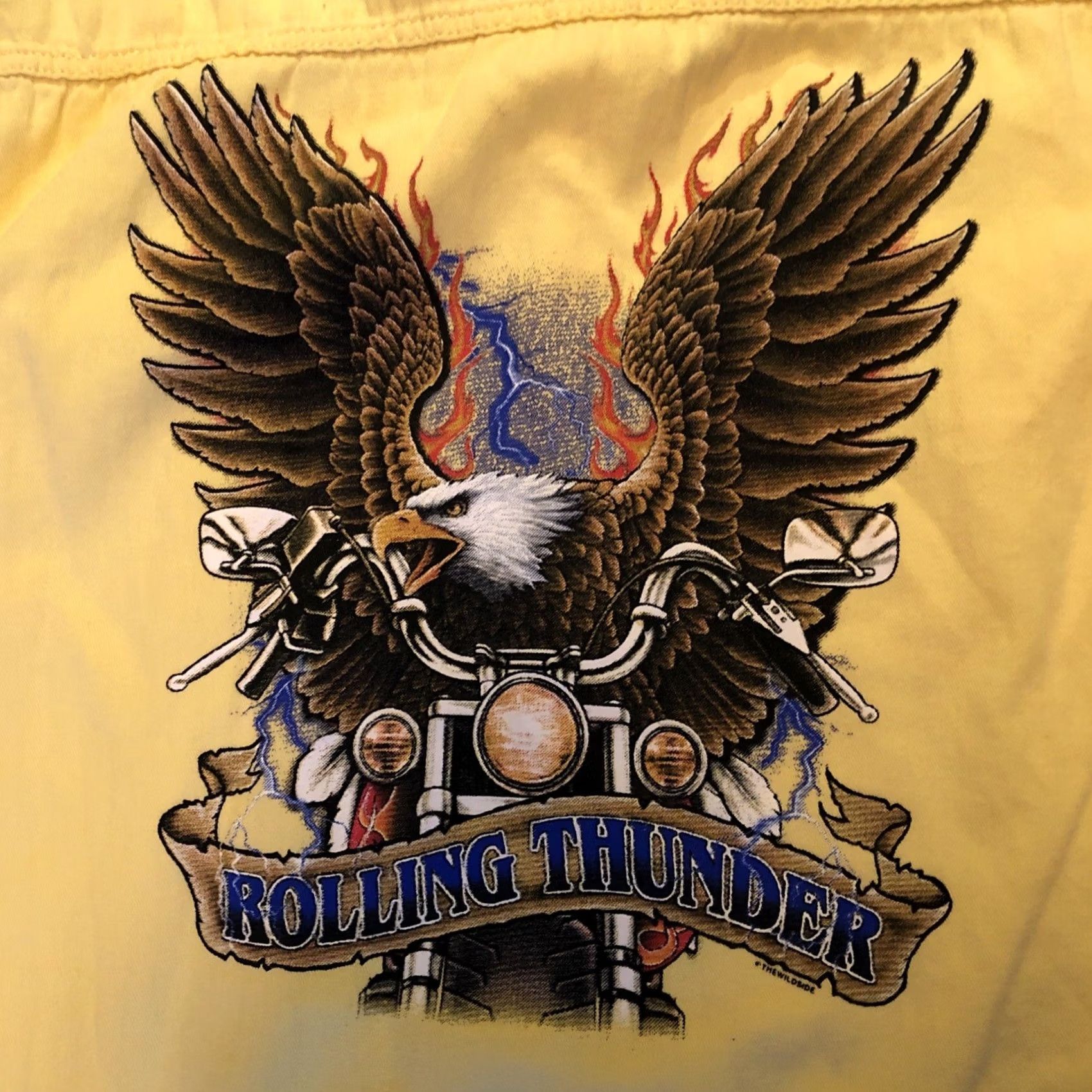 Vintage Revolution Gear Little Sturgis KY Rally 2007 Yellow Sleeveless Denim Shirt Mens XL Size US XL / EU 56 / 4 - 2 Thumbnail