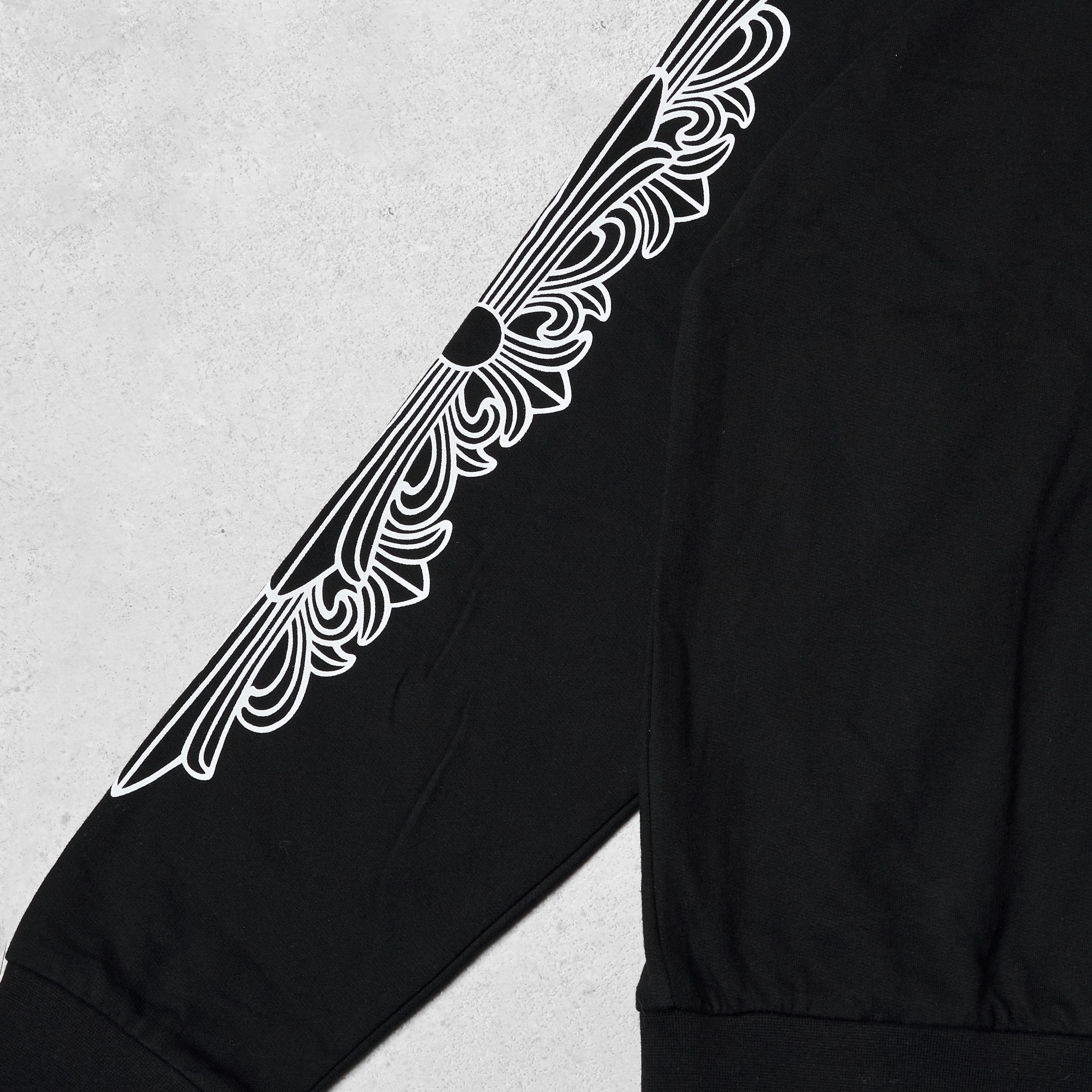 Chrome Hearts CHROME HEARTS HorseShoe Floral Cross Sleeve Zip Up Hoodie Size US XL / EU 56 / 4 - 3 Thumbnail
