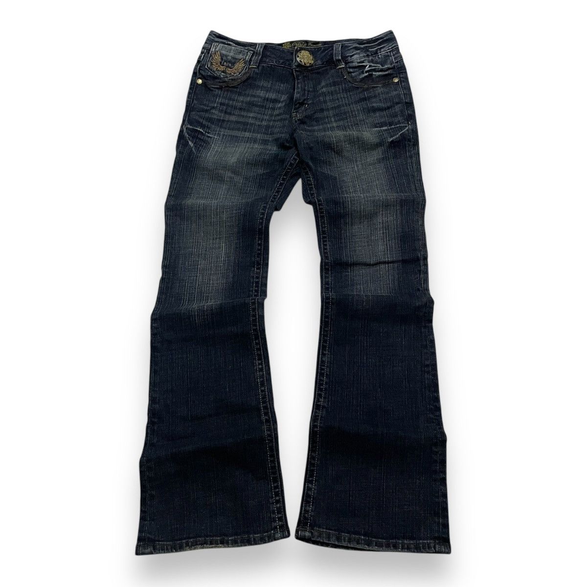 If Six Was Nine Rare Collection Loose Flared Y2K Acne Asid Wash Denim Size US 30 / EU 46 - 2 Thumbnail