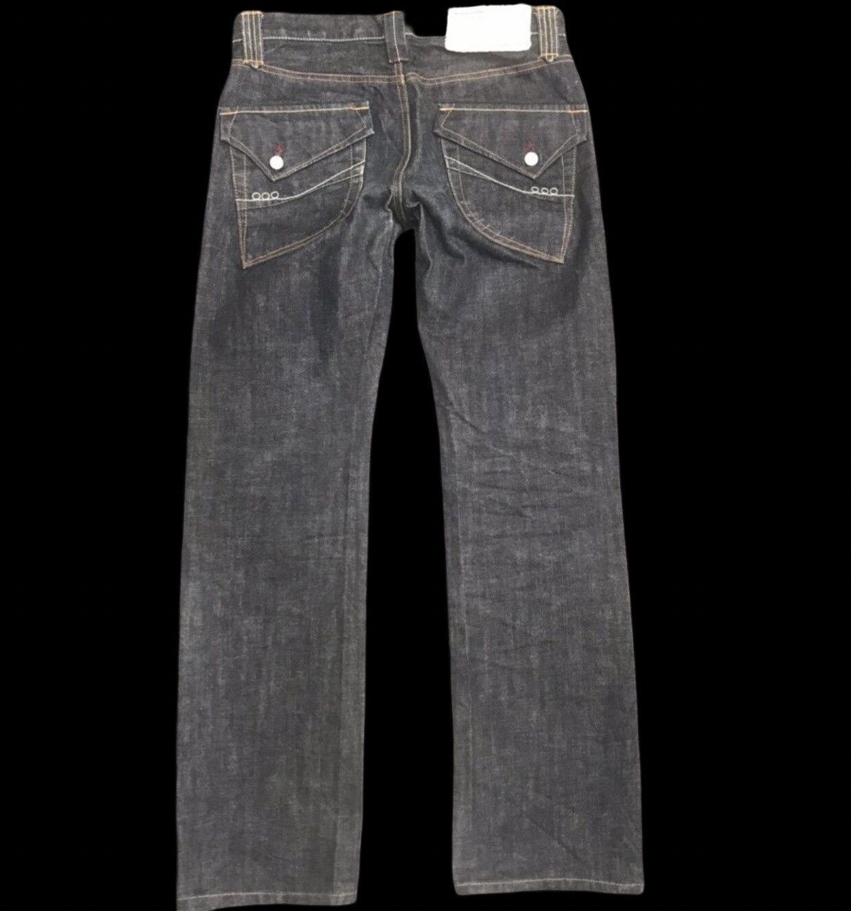 Japanese Brand ARCHIVAL BLUE WAYS STURDY BIKER JEANS Size US 32 / EU 48 - 2 Thumbnail