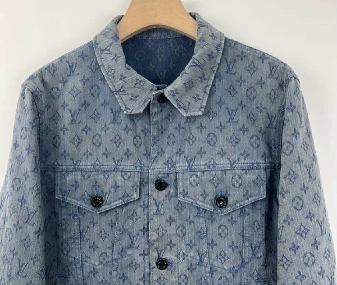 Louis Vuitton Louis Vuitton LV blue floral denim jacket 2412-Nextarrow Size US M / EU 48-50 / 2 - 4 Thumbnail