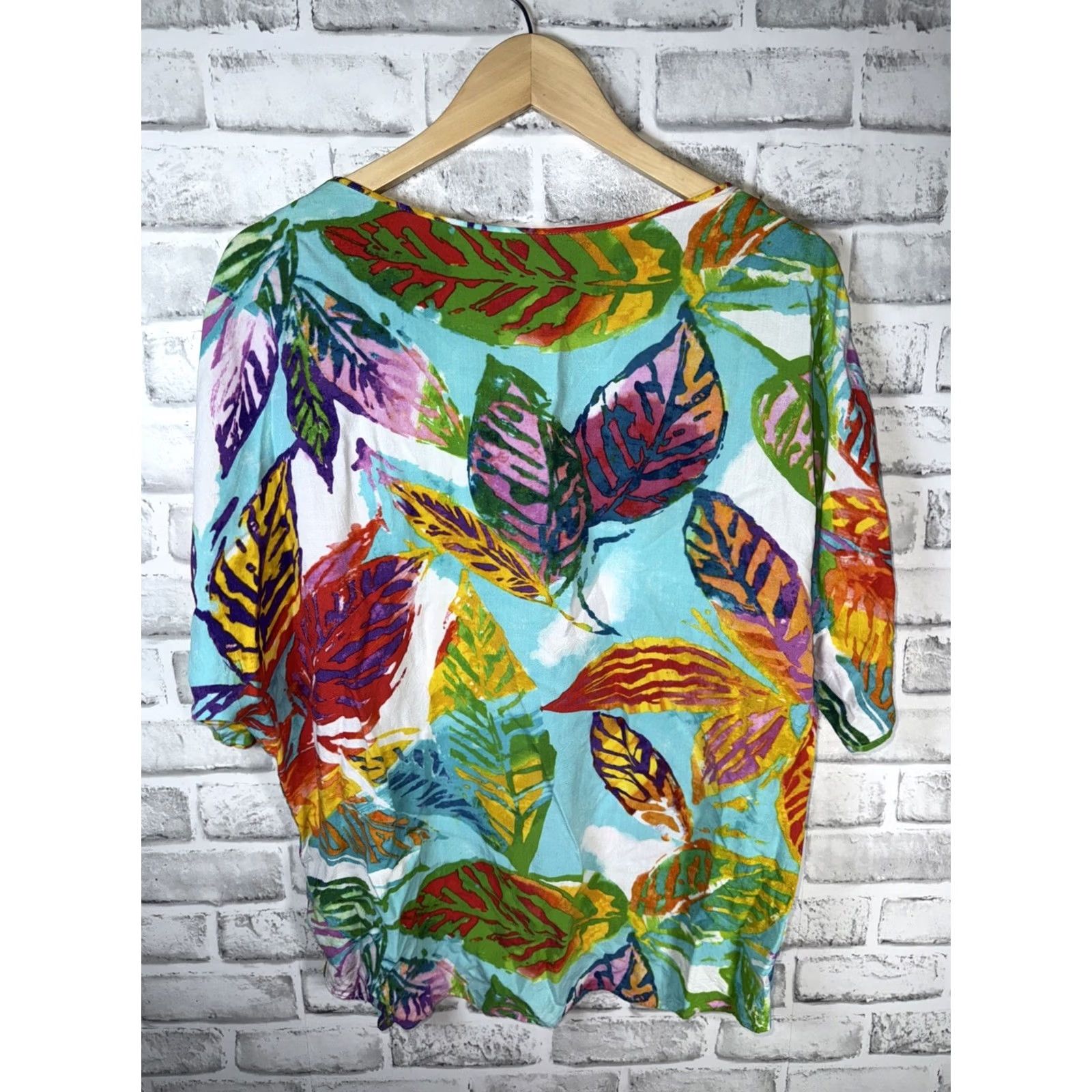 Jams World Jams World Shirt Womens XS Multi Color Pullover Blouse HACIENDA SIZE RAYON Size XS / US 0-2 / IT 36-38 - 5 Thumbnail