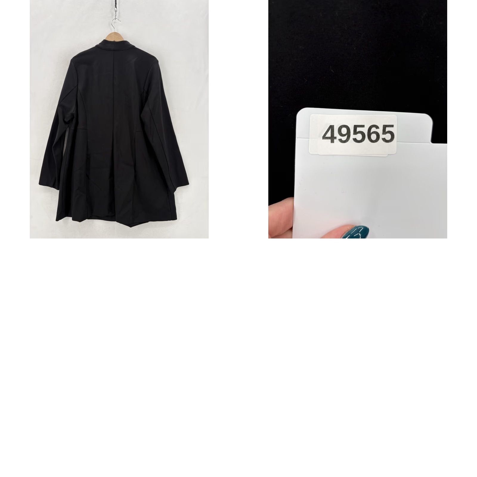 Torrid Torrid Blazer Womens 2X Black Long Line Shawl Collar Tuxedo Jacket NWT Size XXL / US 16-18 / IT 52-54 - 9 Thumbnail