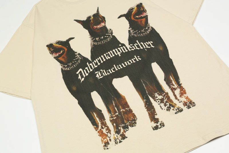 Japanese Brand × Vintage Oversized Baggy Vintage Printed Dog Tshirt 90s Style Size US L / EU 52-54 / 3 - 3 Thumbnail