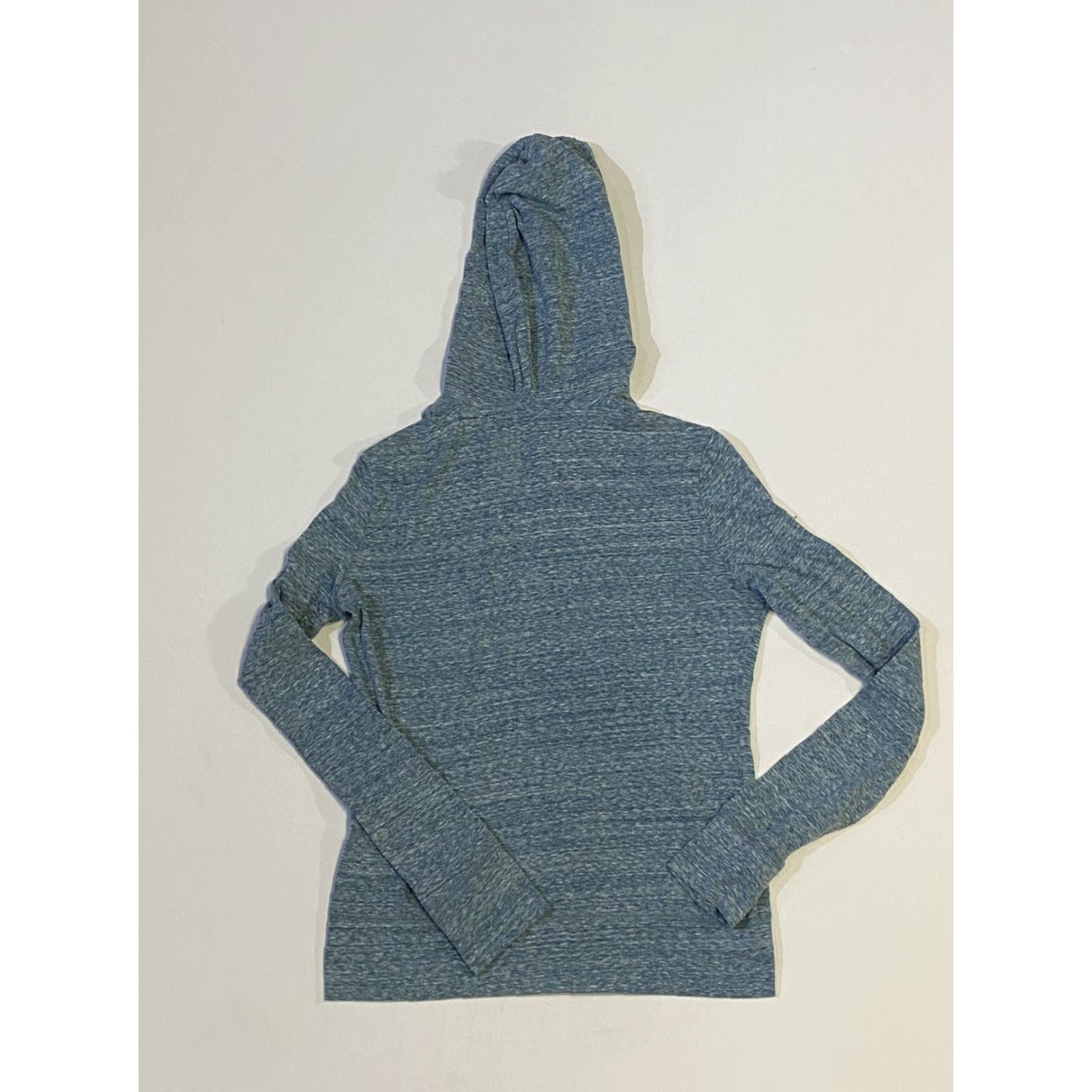 Vintage Aéropostale Womens Blue Full Zip Hooded Jacket Pockets Light Medium Size M / US 6-8 / IT 42-44 - 3 Thumbnail