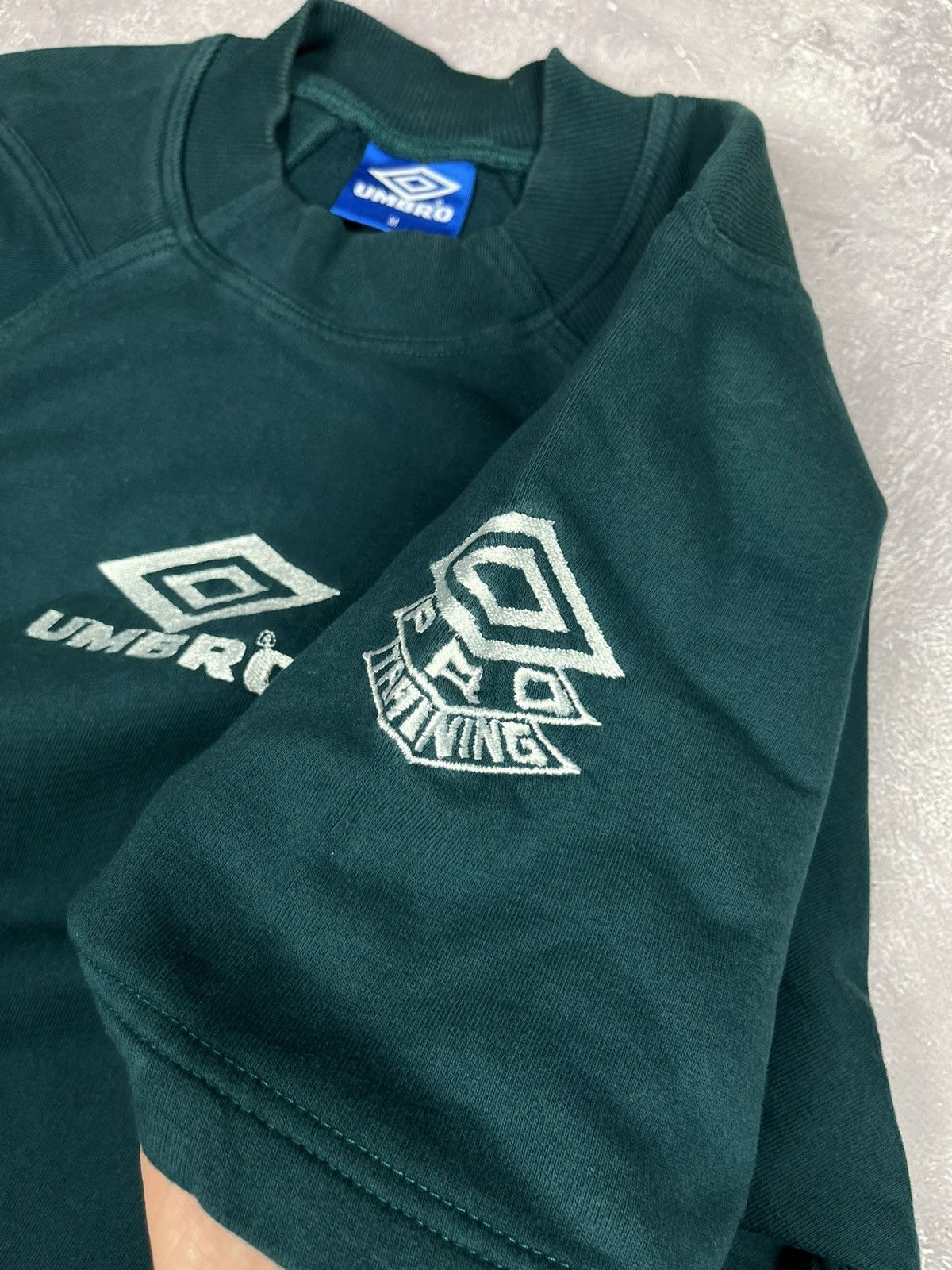 Umbro Vintage Umbro Pro Training Heavy T-Shirt M Green Size US M / EU 48-50 / 2 - 6 Thumbnail