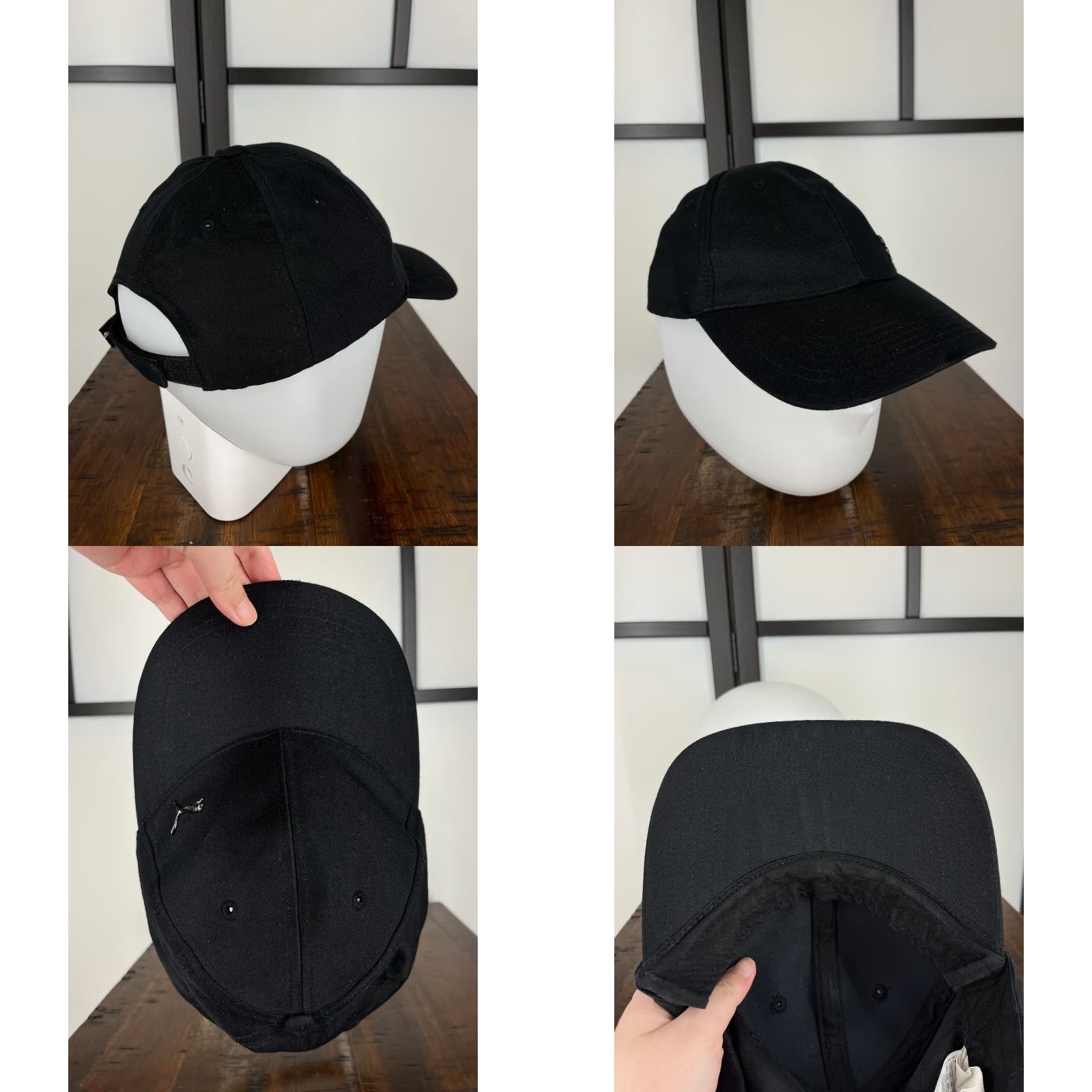 Puma PUMA Hat Cap Snapback One Size Black Silver Logo Adjustable Men Adult Polyester Cap Hat Size ONE SIZE - 8 Thumbnail