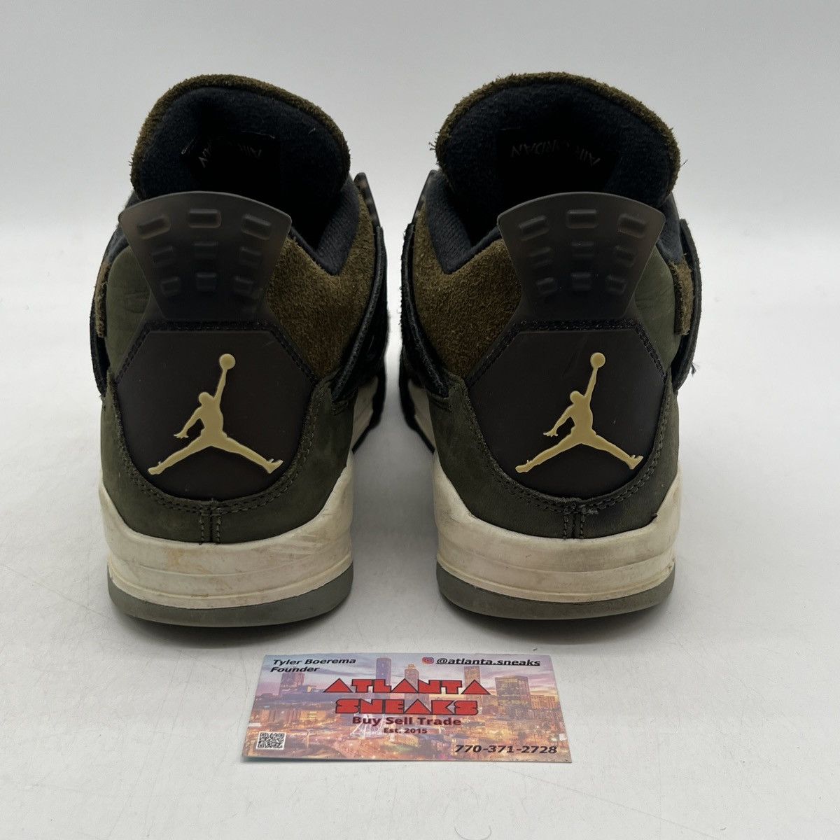 Jordan Brand Air Jordan 4 Craft Olive Size US 9 / EU 42 - 3 Thumbnail