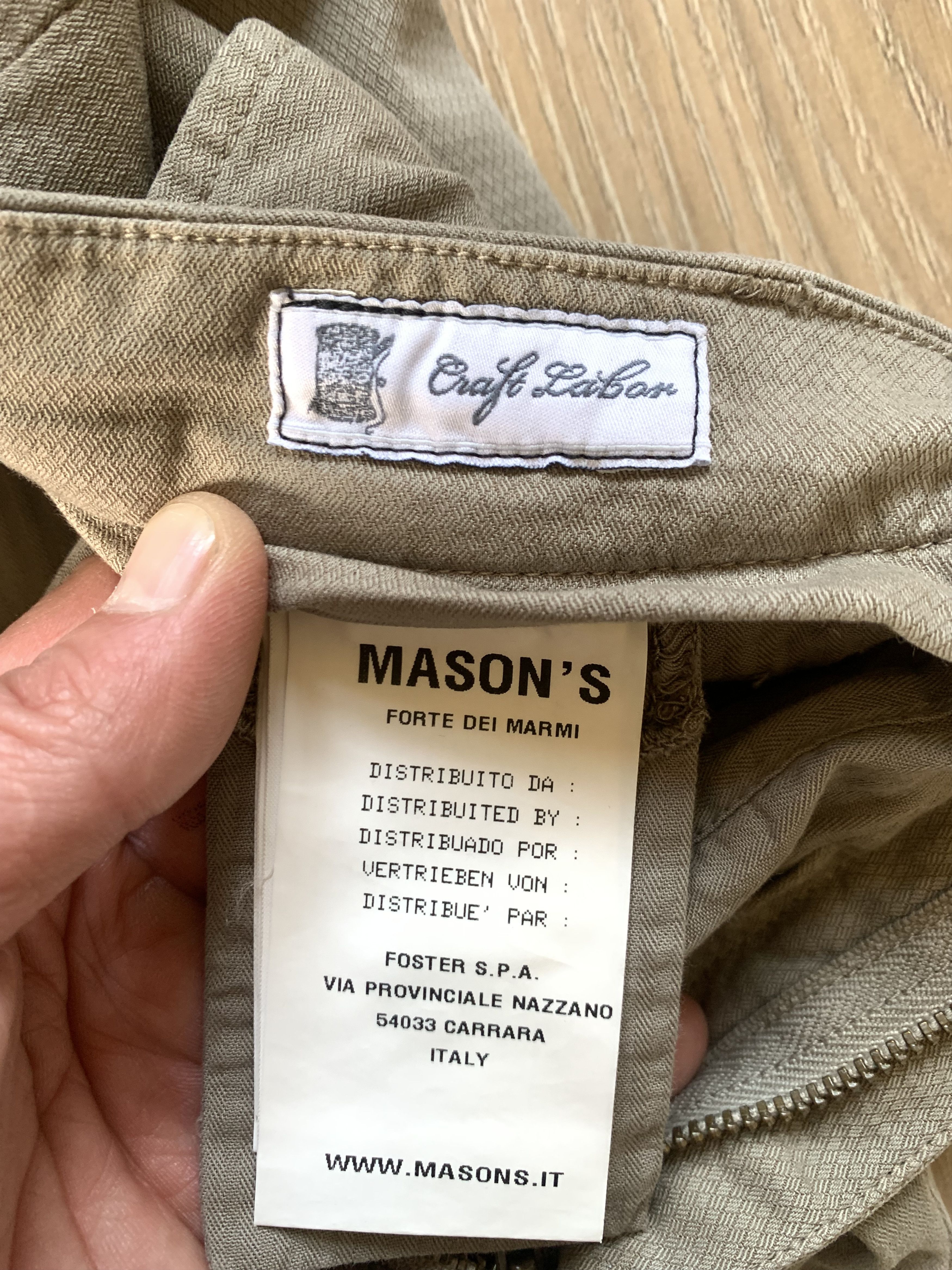 Mason's Masons Milano Style Cotton Plaid Pants Size US 32 / EU 48 - 12 Thumbnail
