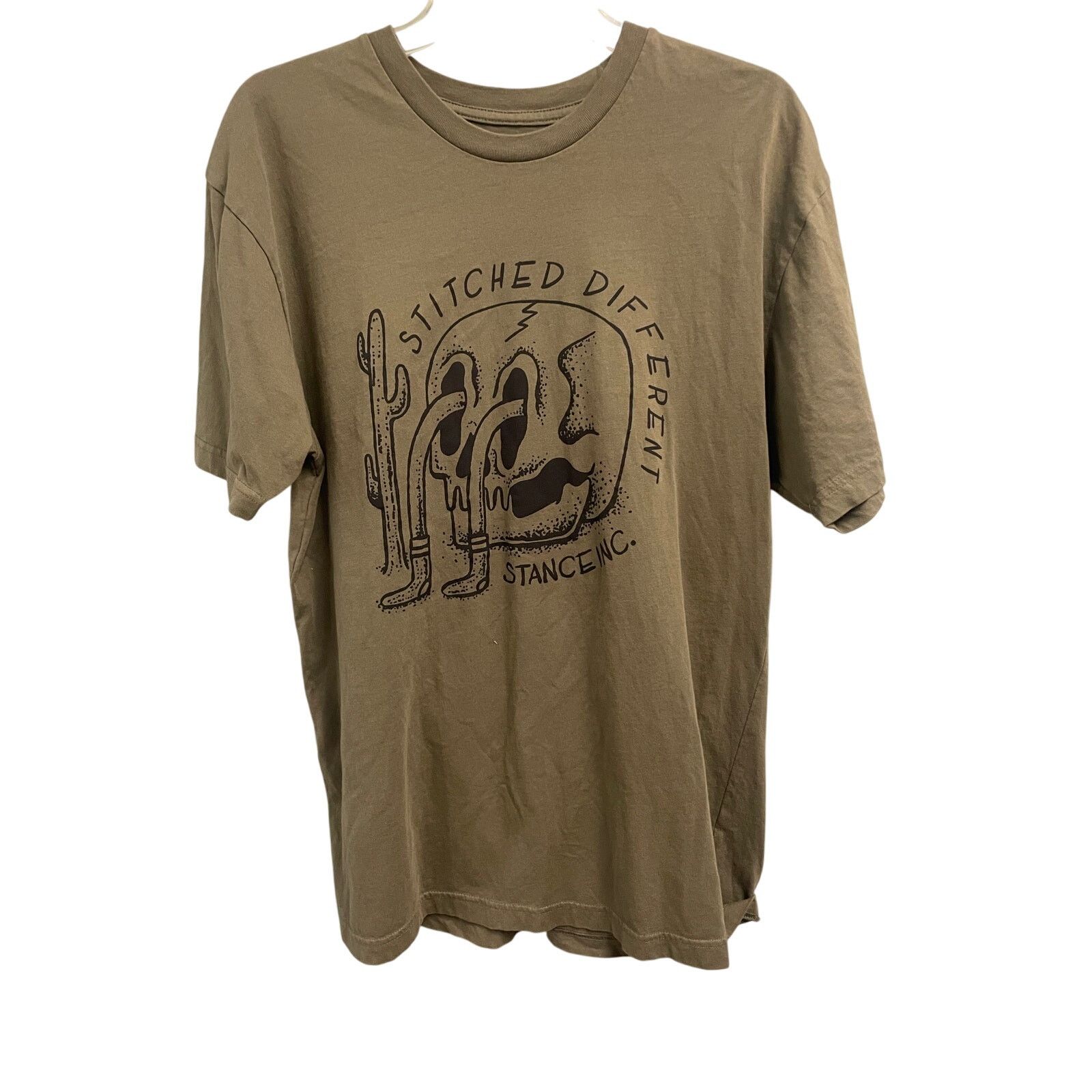 Other Stance Crew Tee Olive Green Size Large Stitched Different Size US L / EU 52-54 / 3 - 1 Thumbnail
