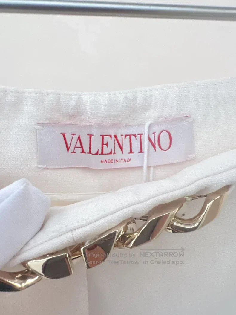 Other Valentino White metal chain shorts Size 39" - 3 Thumbnail