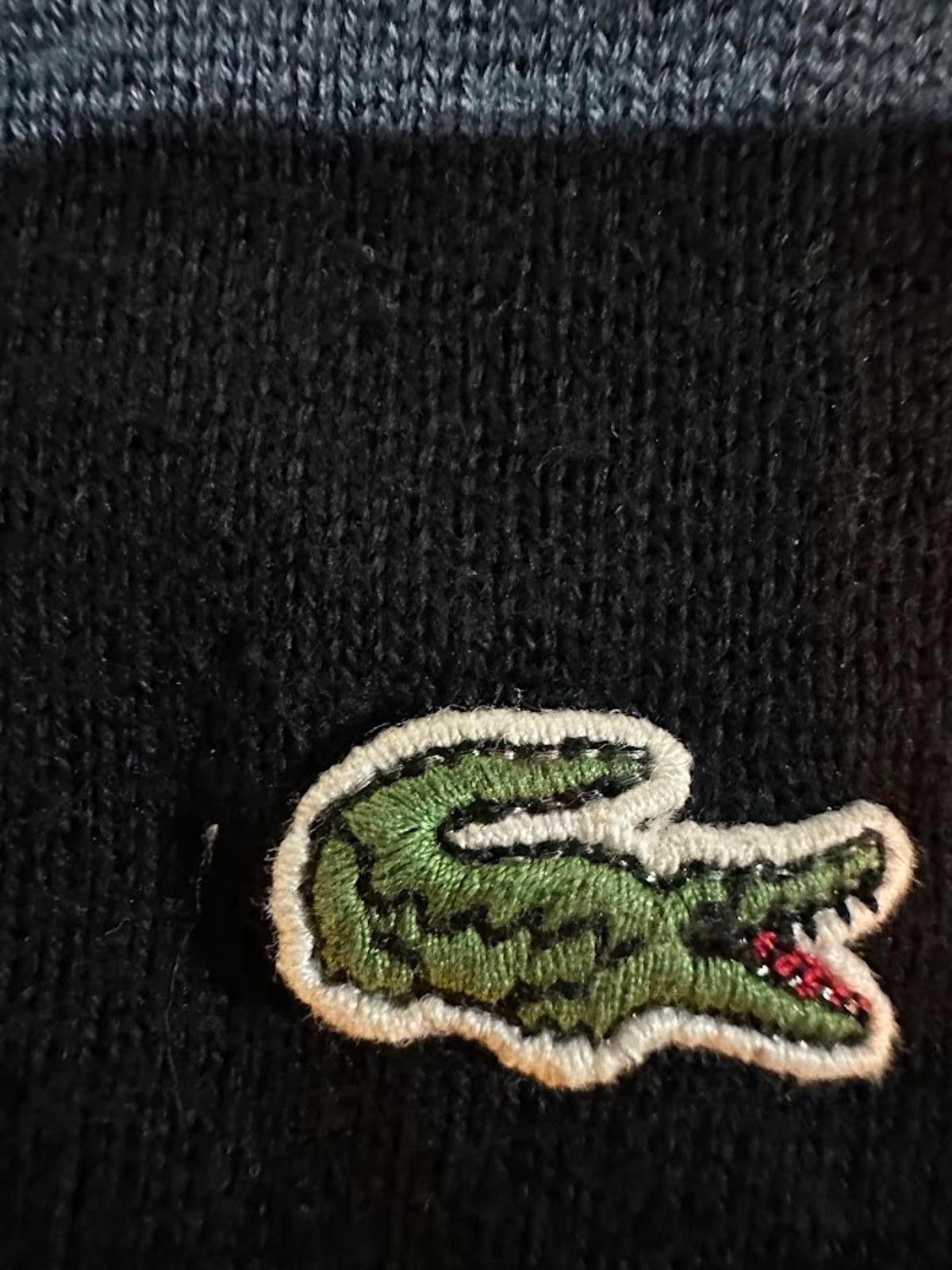 Other Lacoste Black V-Neck Cotton Sweater XL Size US XL / EU 56 / 4 - 3 Thumbnail