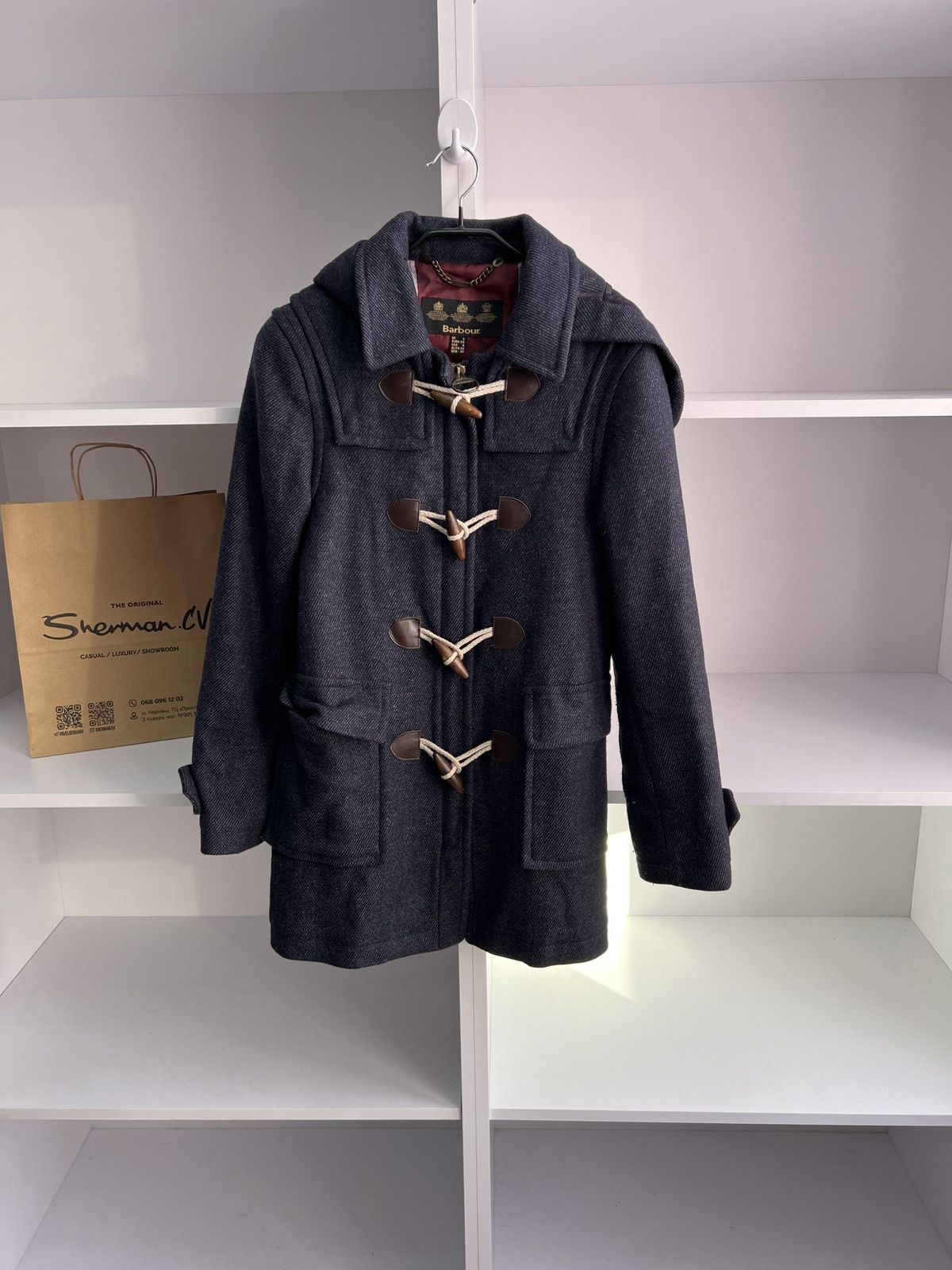 Barbour × Vintage Vintage Barbour Women’s Wool England Coat Size M / US 6-8 / IT 42-44 - 3 Thumbnail