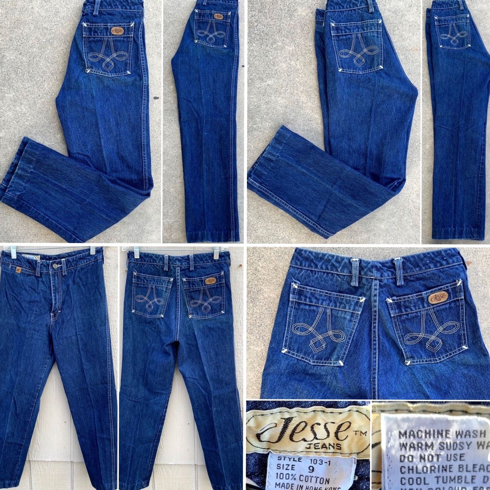 Vintage VINTAGE Jesse Jeans Jeans Women XS? No, size 27 1/2” waist 28” inseam 70s 80s 1970s 1980s blue denim Size 27" / US 4 / IT 40 - 6 Thumbnail
