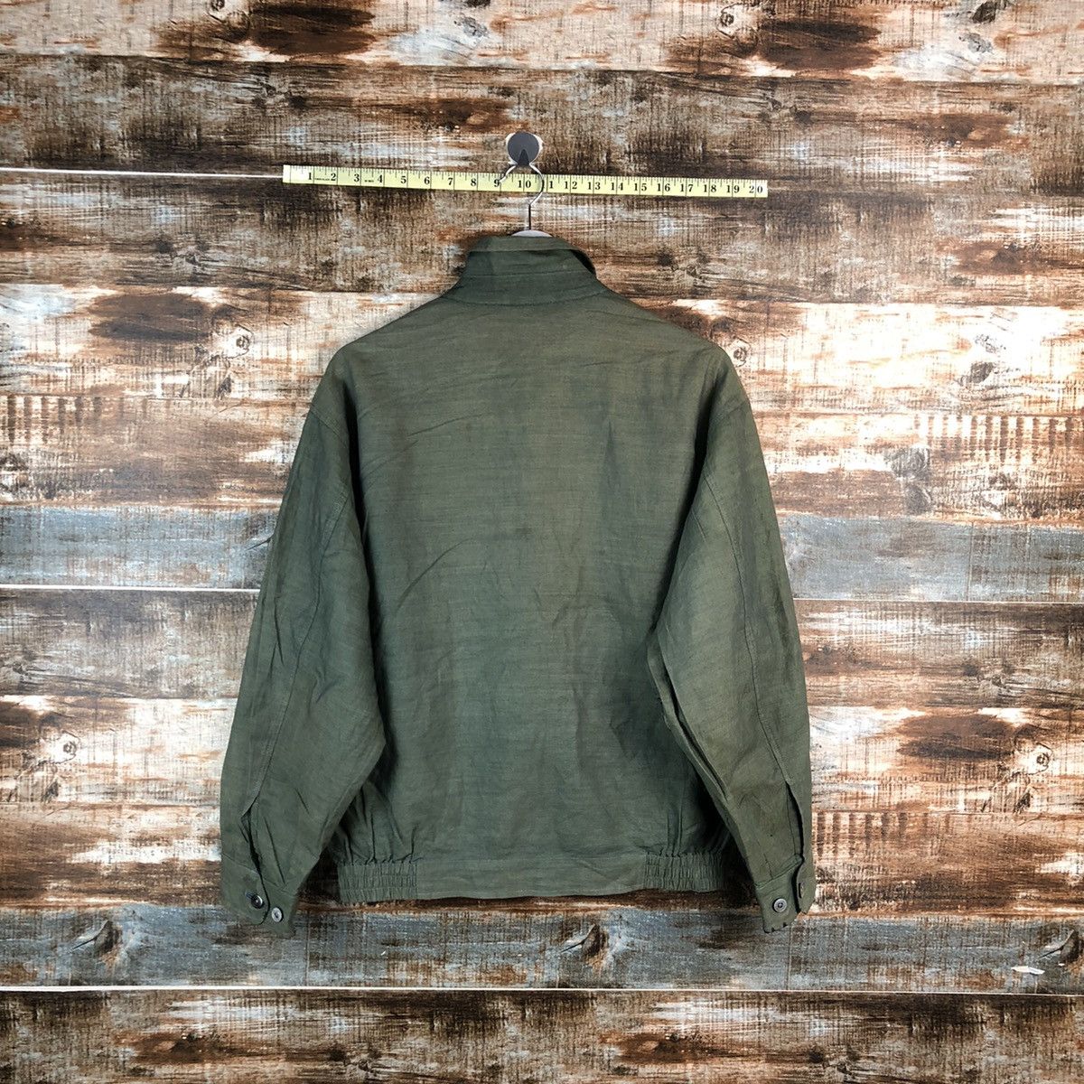 Burberry Burberrys vintage Green Bombers Jacket #A2510 Size US L / EU 52-54 / 3 - 13 Thumbnail