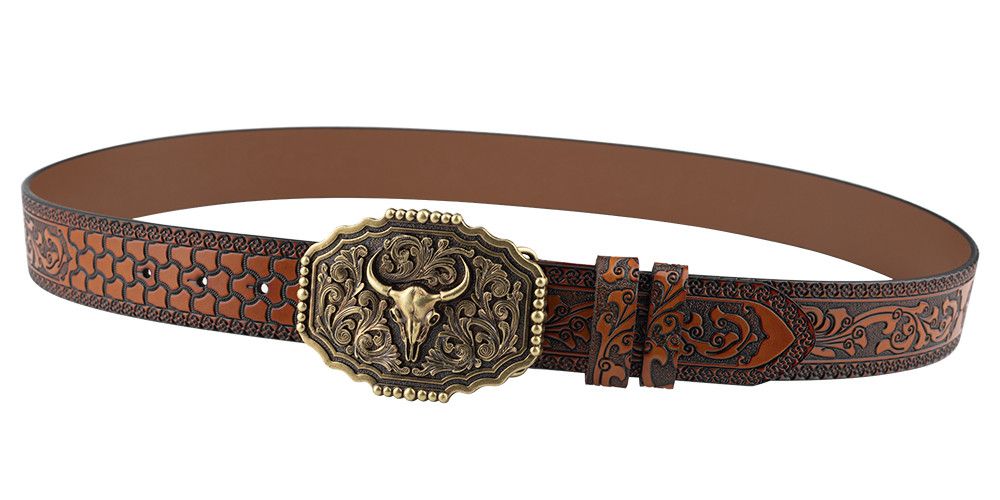 VIBE Future Vintage Belt Riveted Belts Menswear Accessories Size ONE SIZE - 4 Thumbnail
