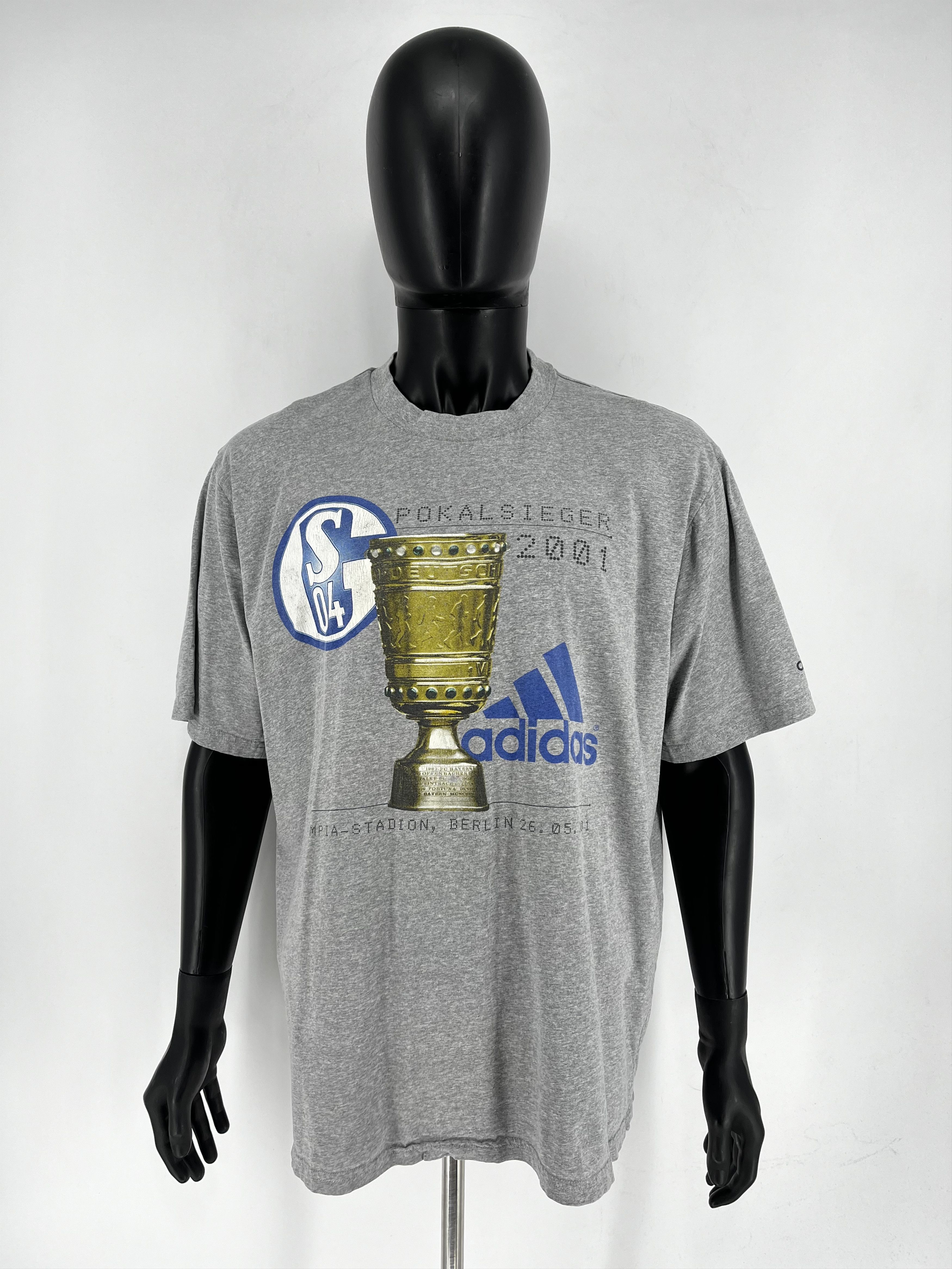 Adidas Adidas Schalke 04 Pokalsieger Cup Sieger Vintage T-shirt 00s Size US XL / EU 56 / 4 - 2 Thumbnail