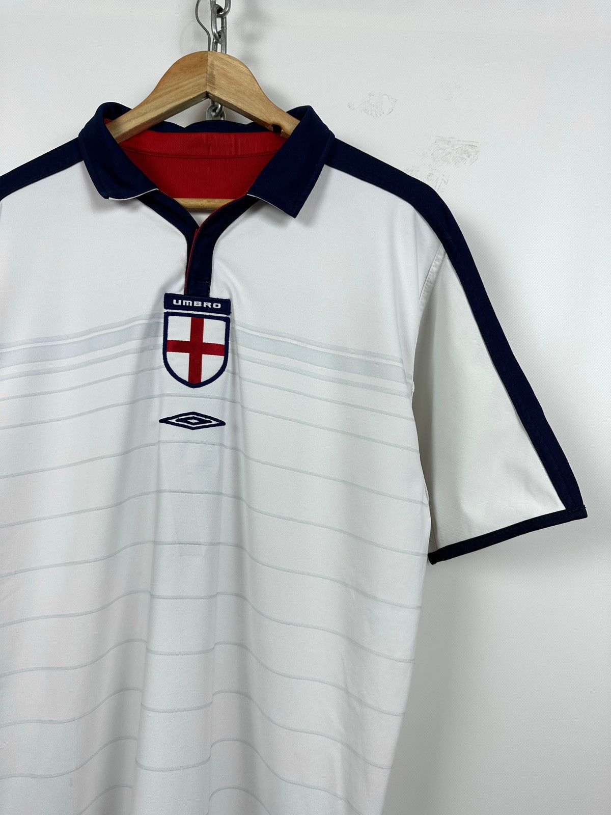Umbro 2004 Umbro England David Beckham World Cup Soccer Jersey Size US L / EU 52-54 / 3 - 20 Thumbnail