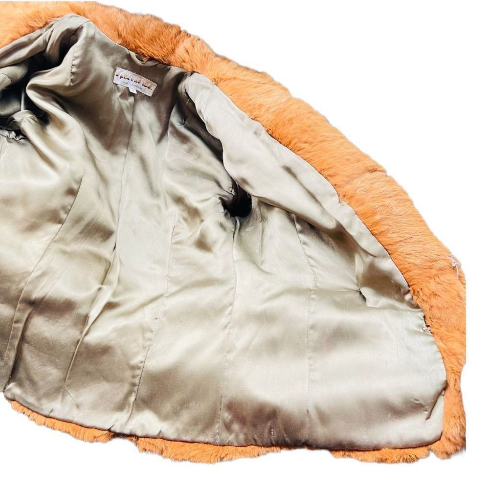 Vintage FUR COAT Y2K Vintage SPLIT END LTD. British Tan Genuine Rabb Size S / US 4 / IT 40 - 10 Thumbnail
